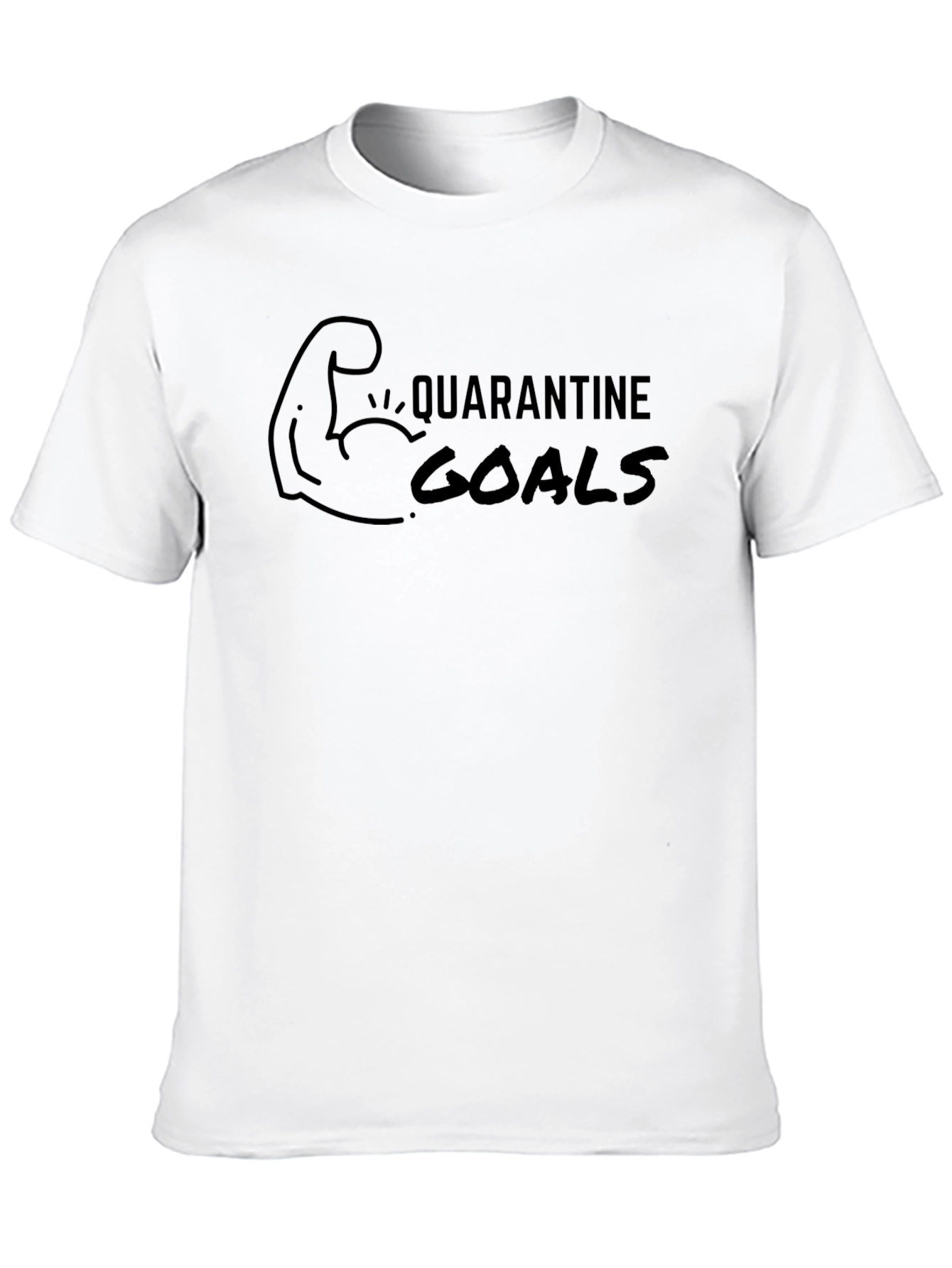 Quarantine Goals T-Shirt - Fitness Humor Tee