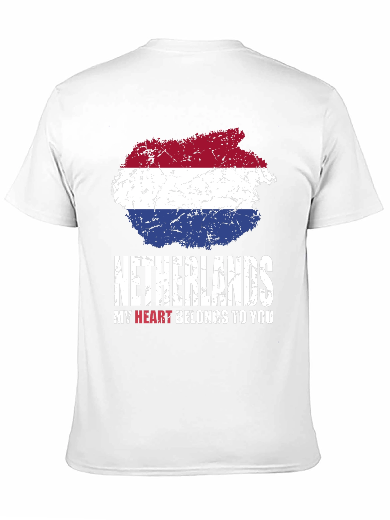 Netherlands Flag T-Shirt | My Heart Belongs to You