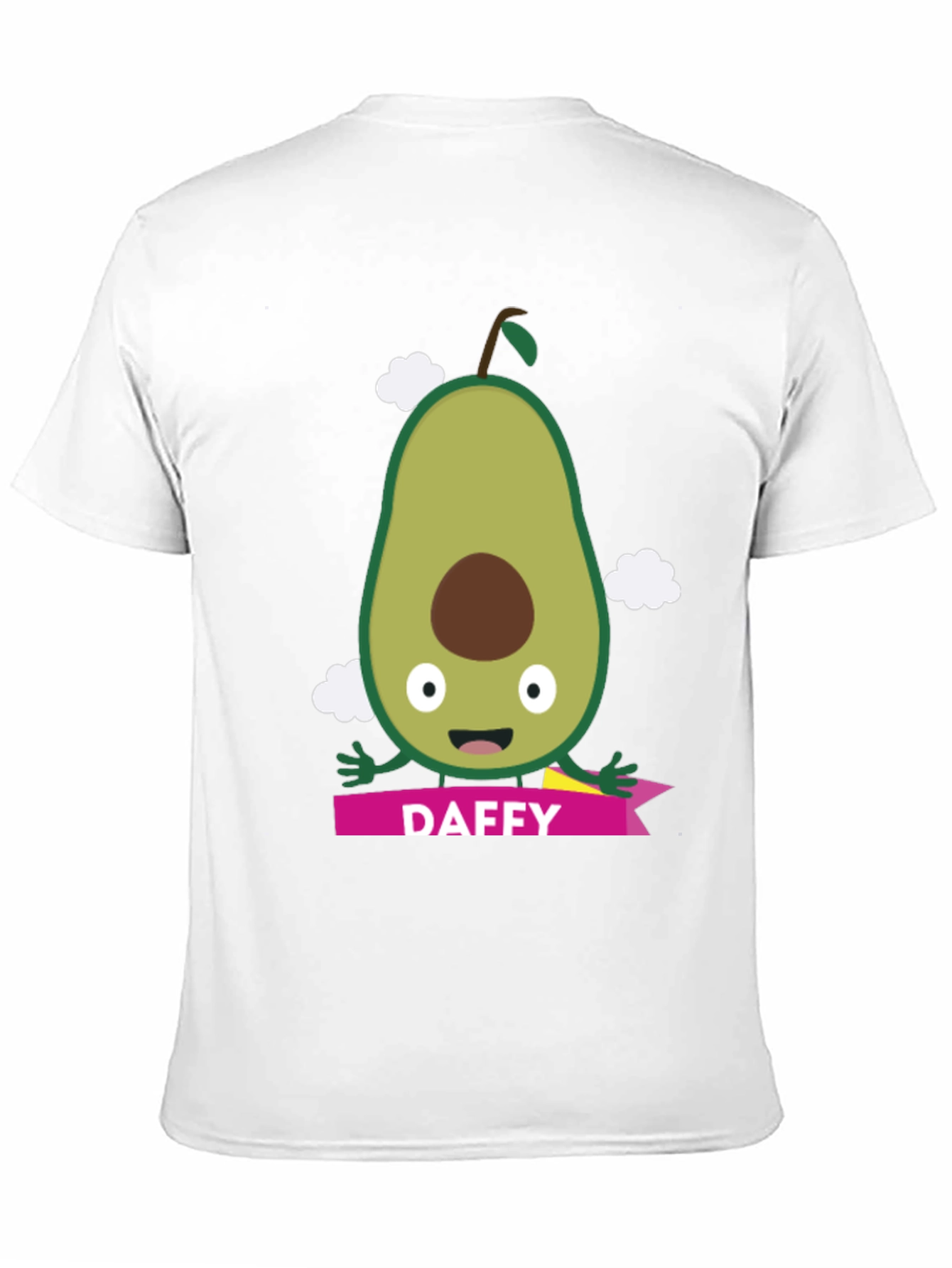Daffy Avocado Cartoon Graphic T-Shirt