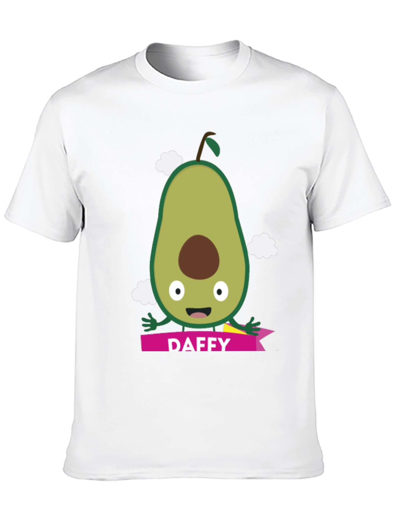 Daffy Avocado Cartoon Graphic T-Shirt