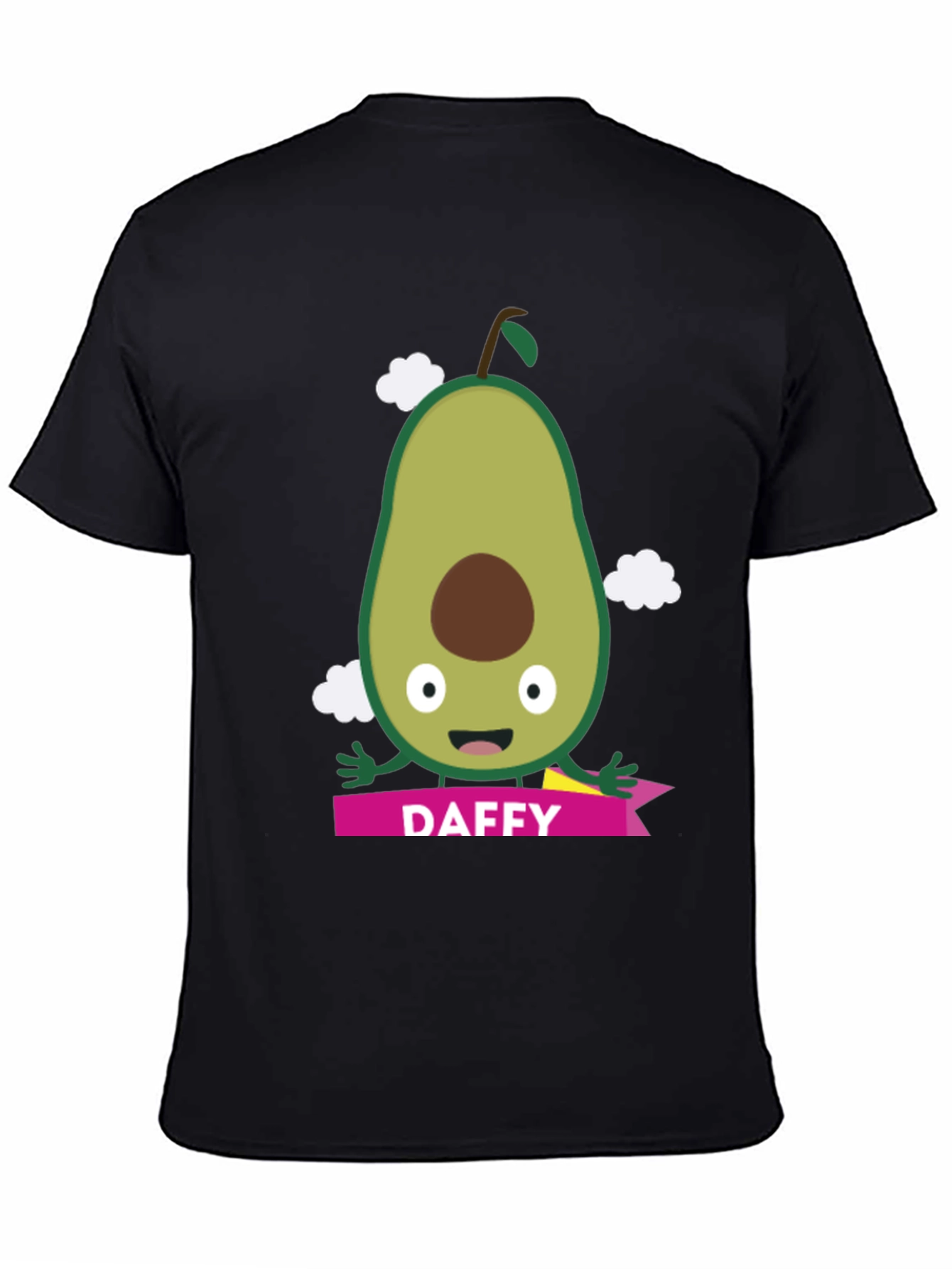 Daffy Avocado Cartoon Graphic T-Shirt