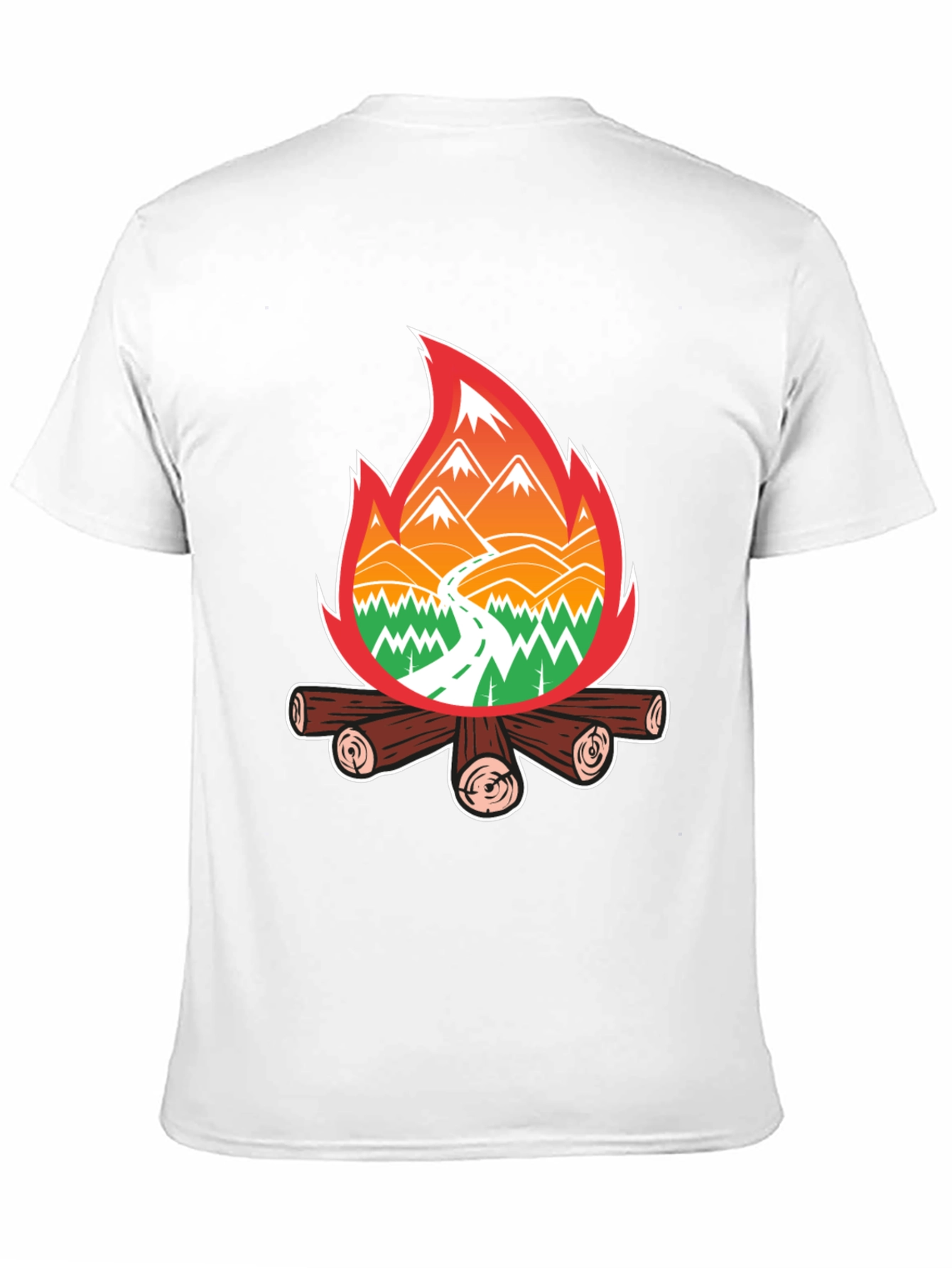 Campfire Adventure T-Shirt - Nature Lover Tee