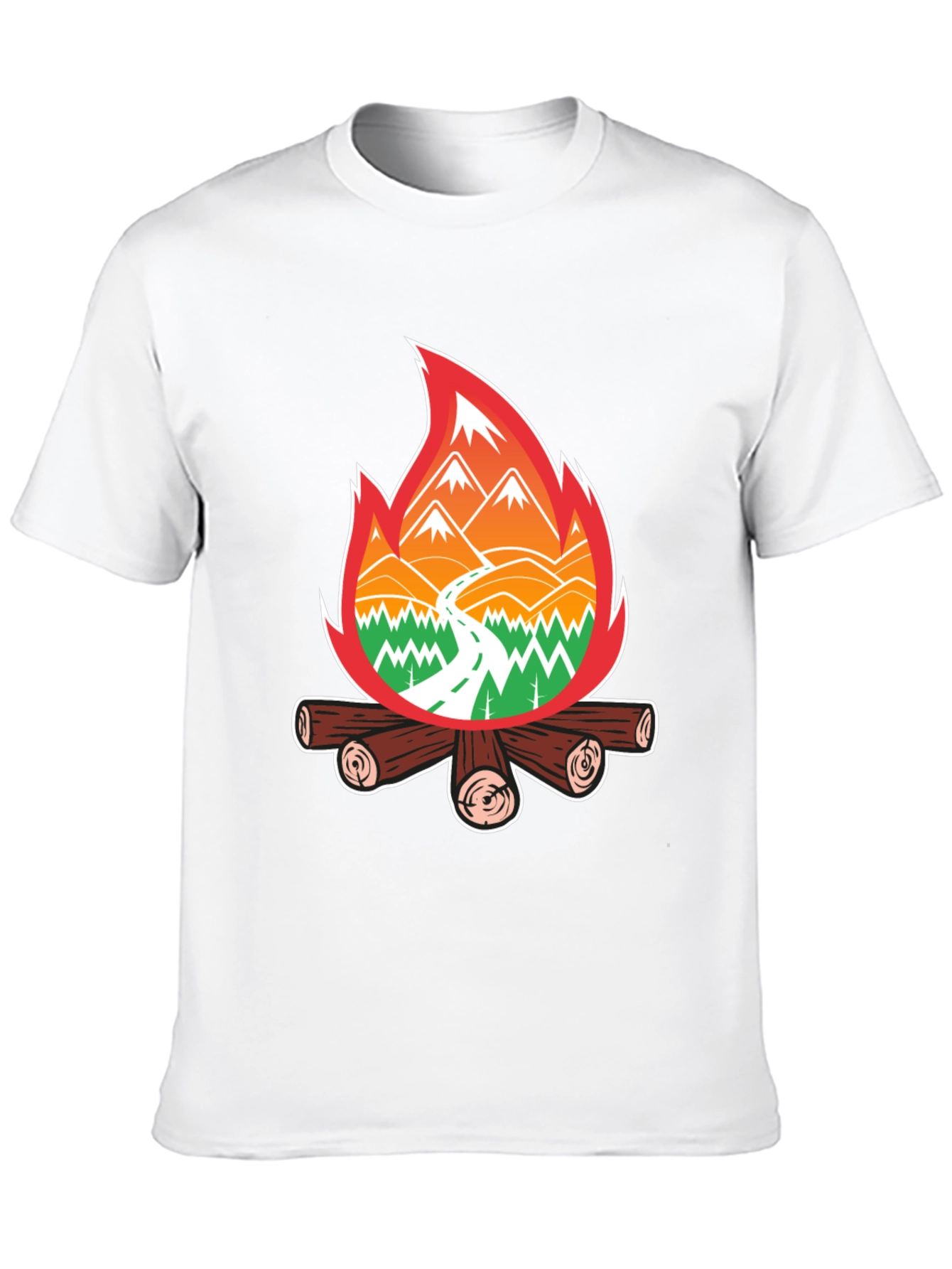Campfire Adventure T-Shirt - Nature Lover Tee