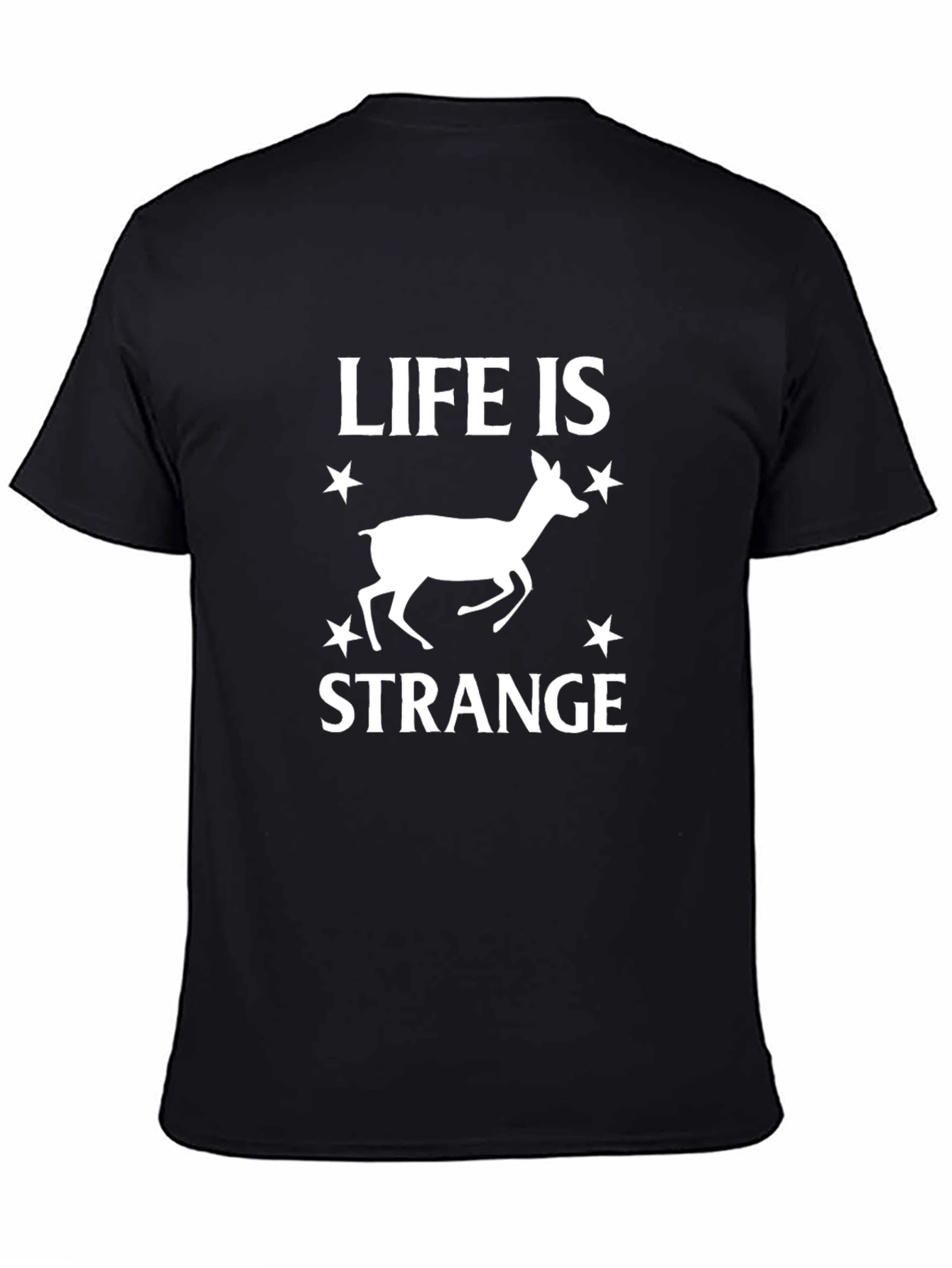 Life is Strange Deer Graphic T-Shirt - Black