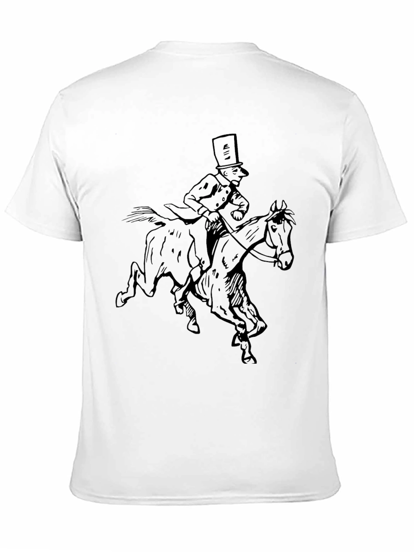 Horse Rider Graphic Black T-Shirt