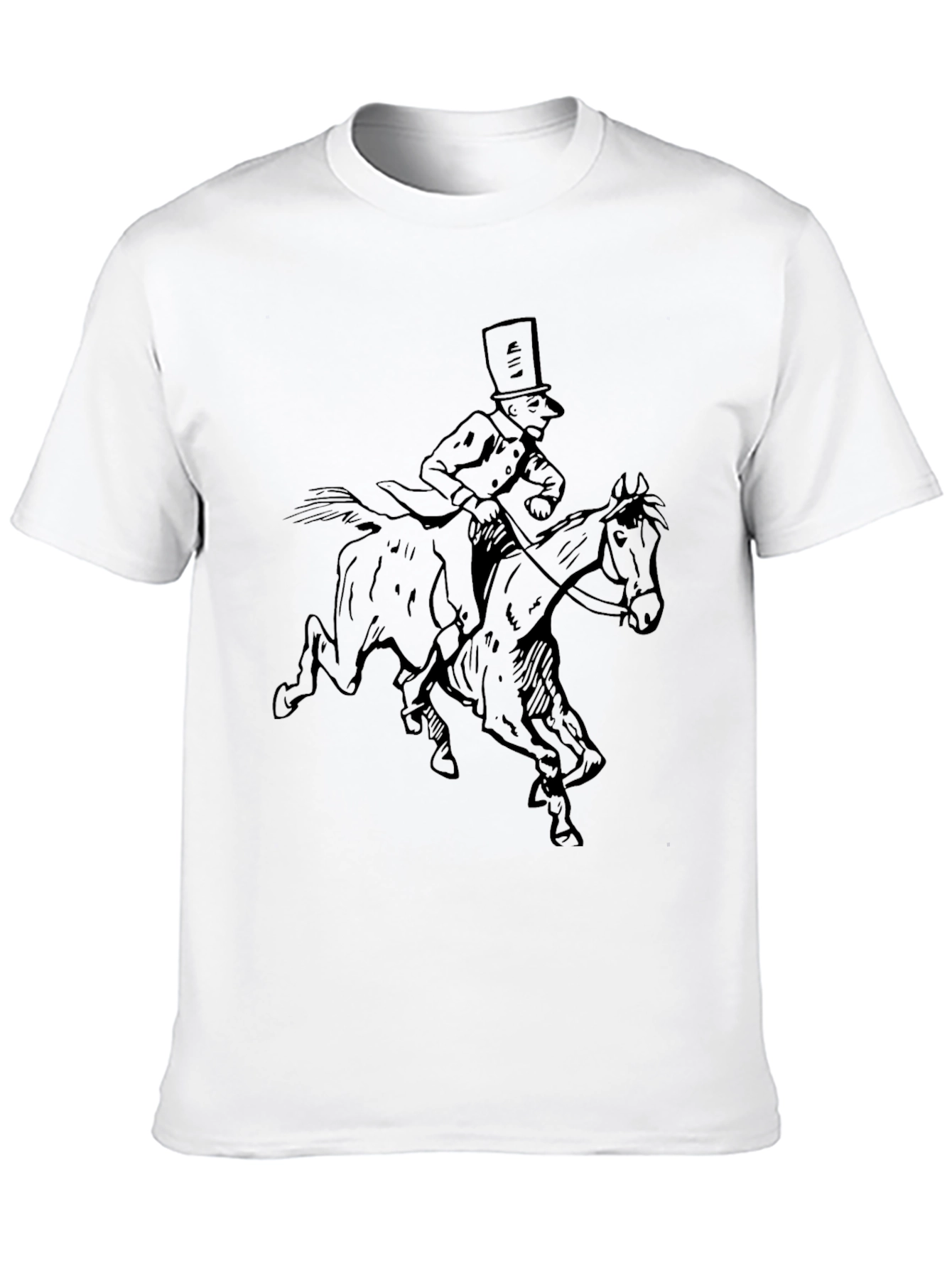 Horse Rider Graphic Black T-Shirt