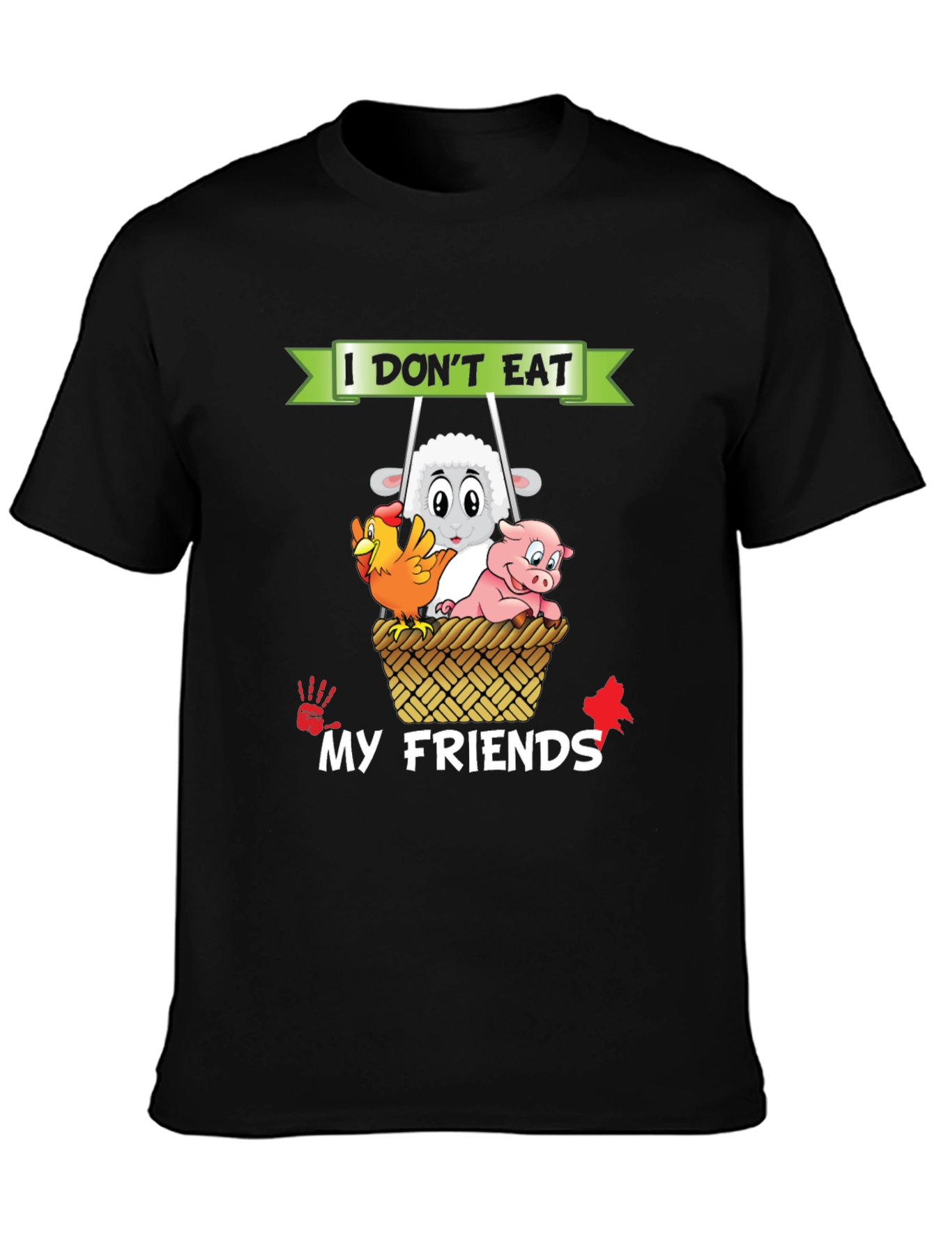 Vegan I Dont Eat My Friends T-Shirt