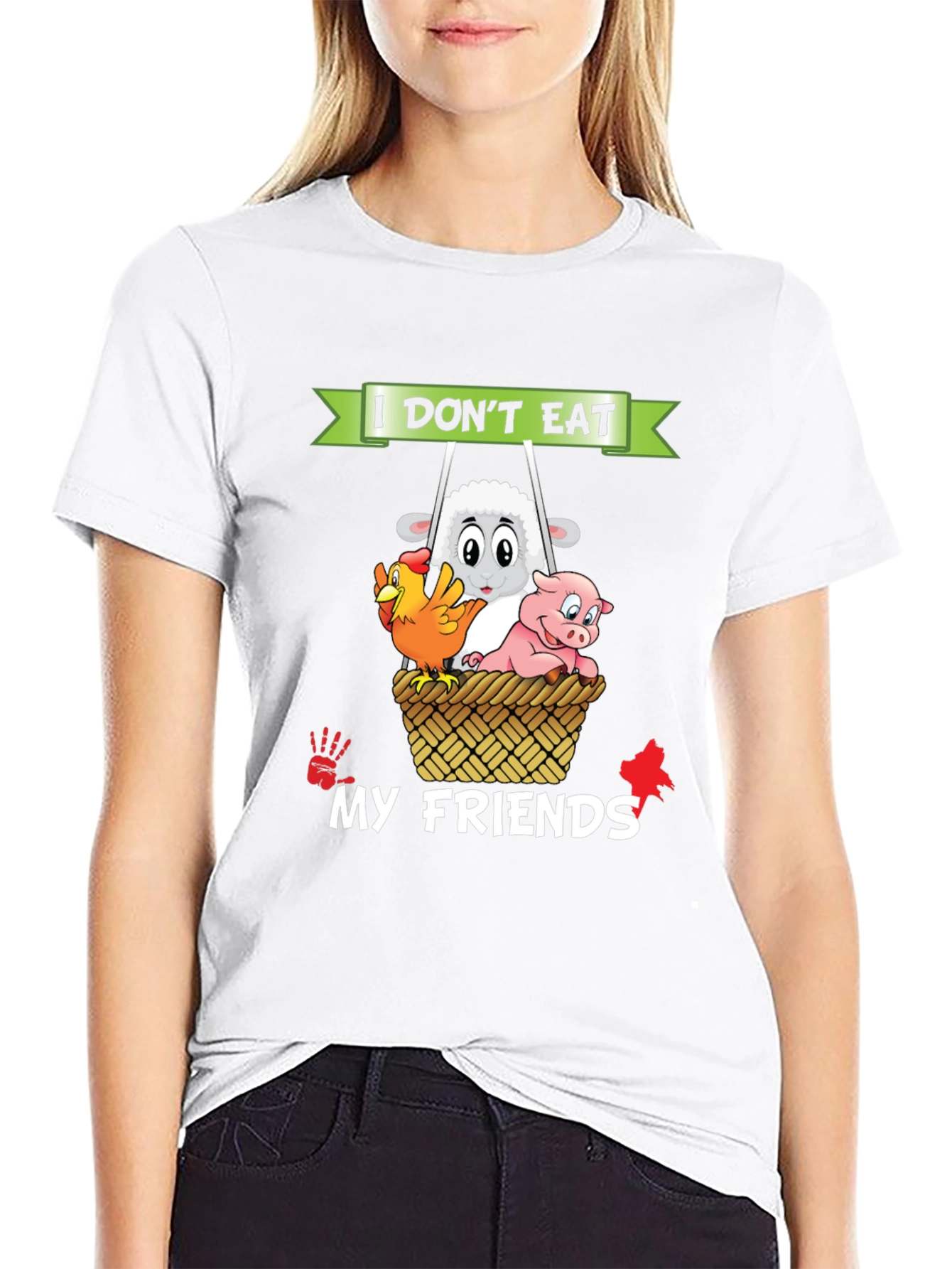 Vegan I Dont Eat My Friends T-Shirt