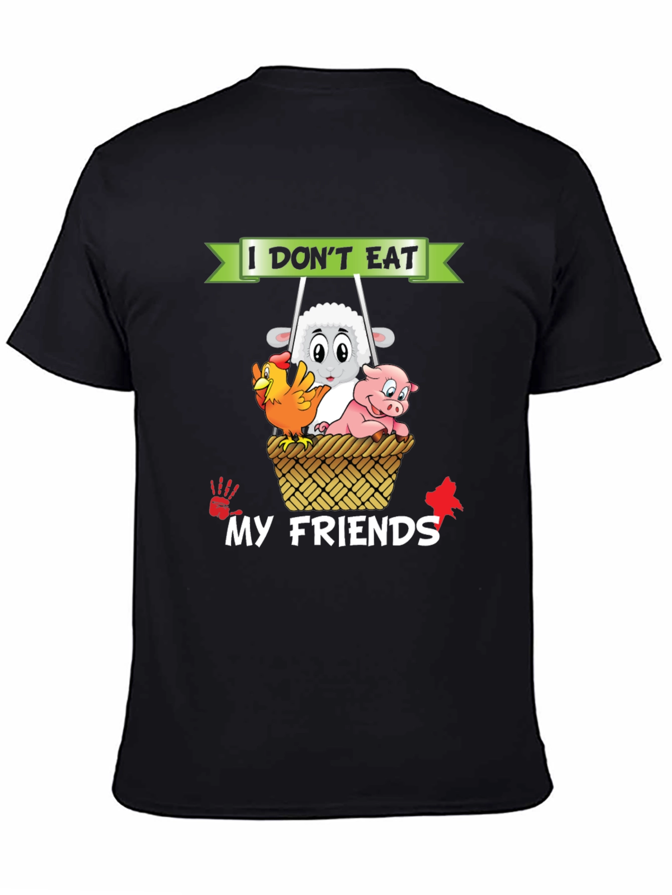 Vegan I Dont Eat My Friends T-Shirt