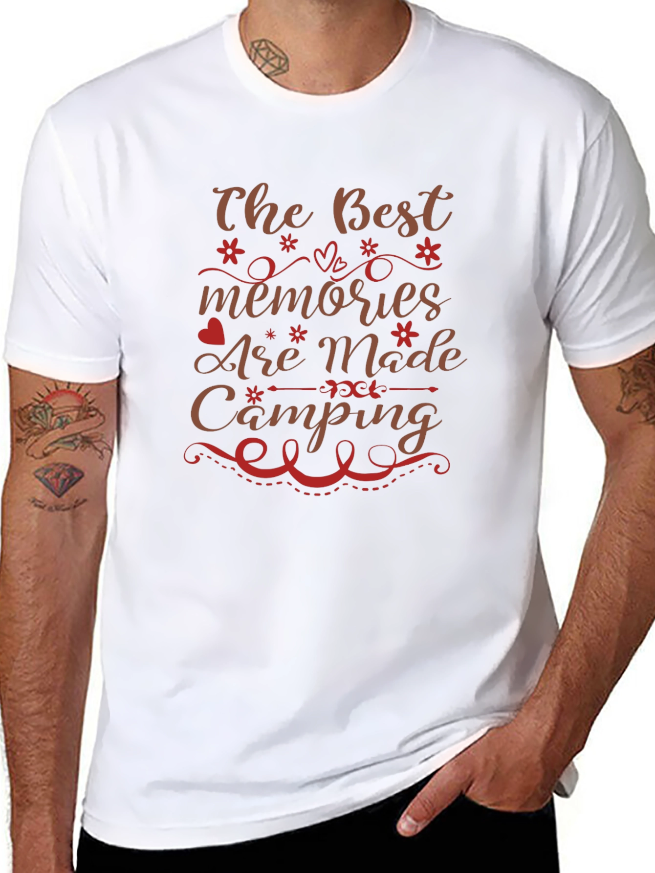 Camping Memories Graphic Tee - Black