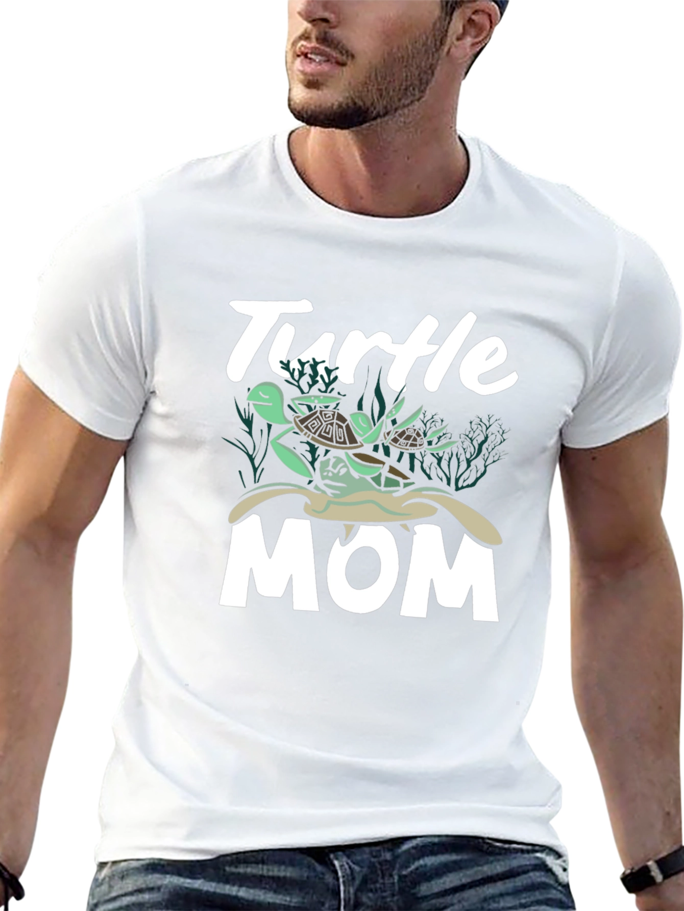 Turtle Mom T-Shirt - Sea Life Graphic Tee