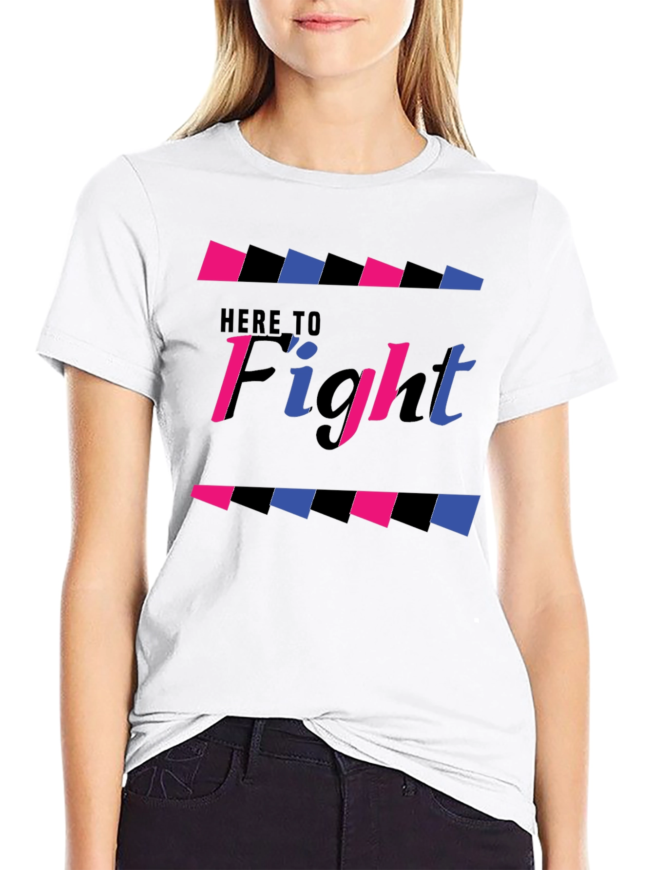 Here to Fight Graphic T-Shirt