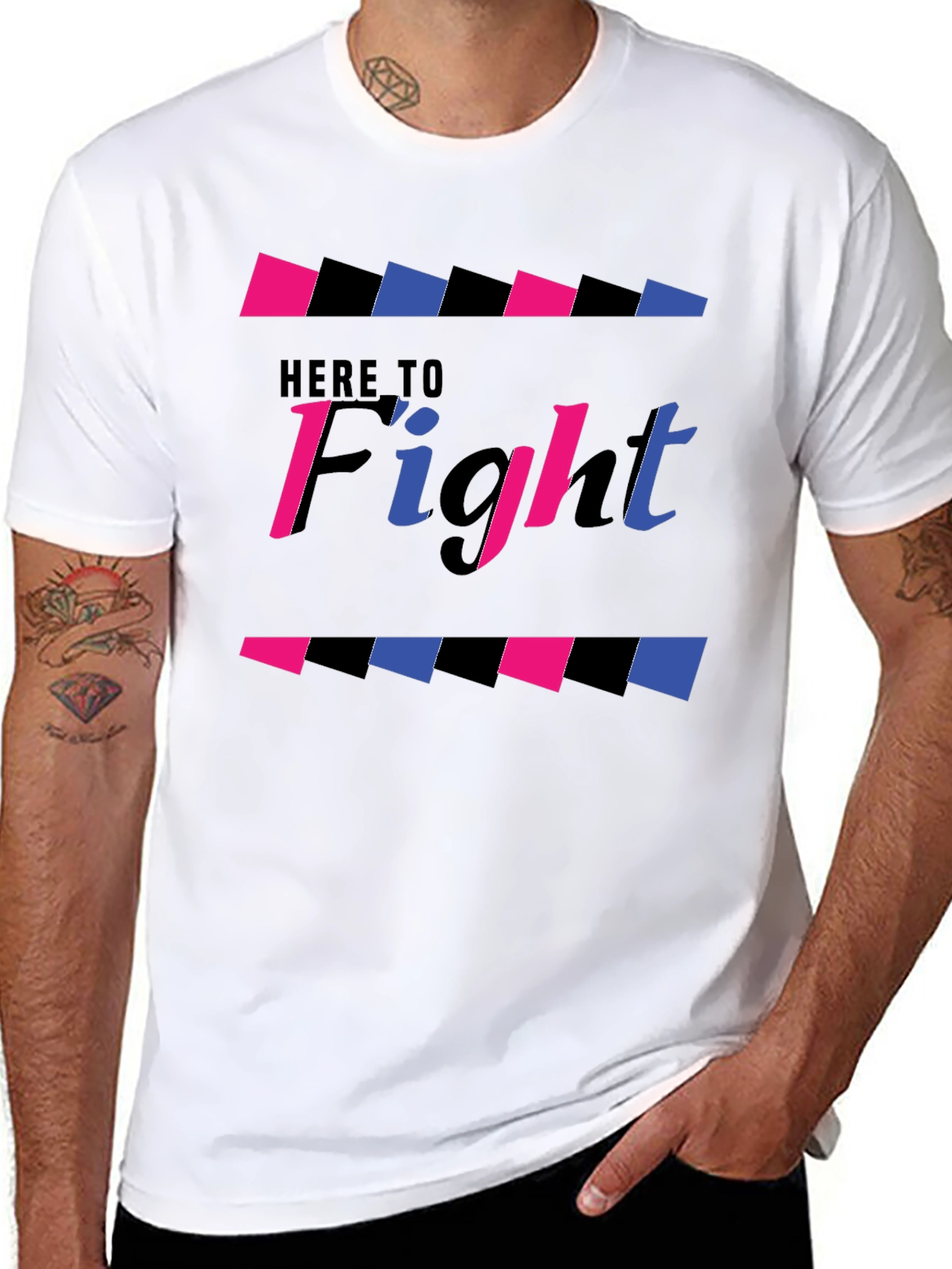 Here to Fight Graphic T-Shirt