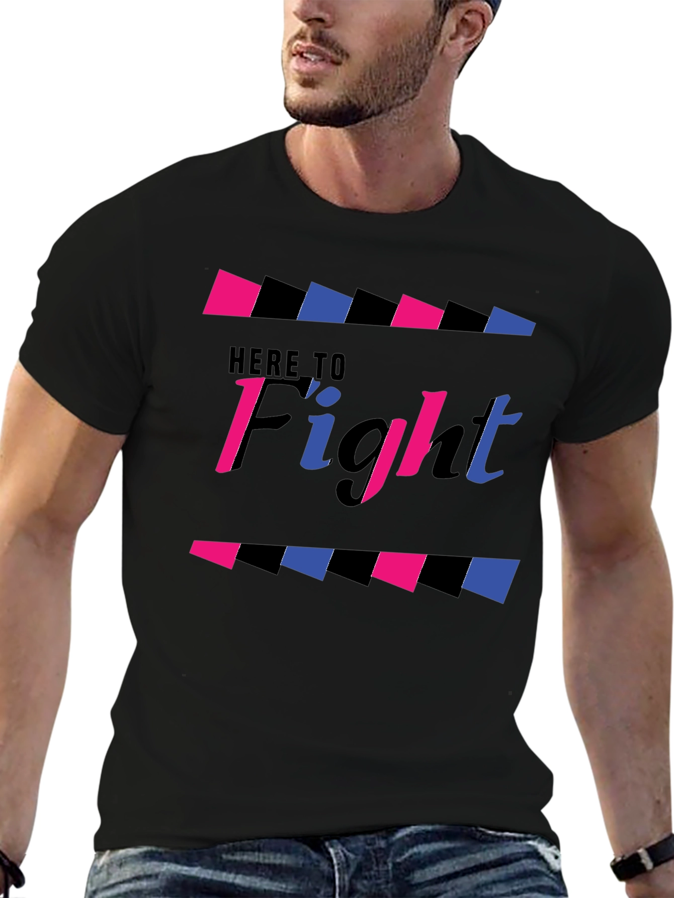 Here to Fight Graphic T-Shirt