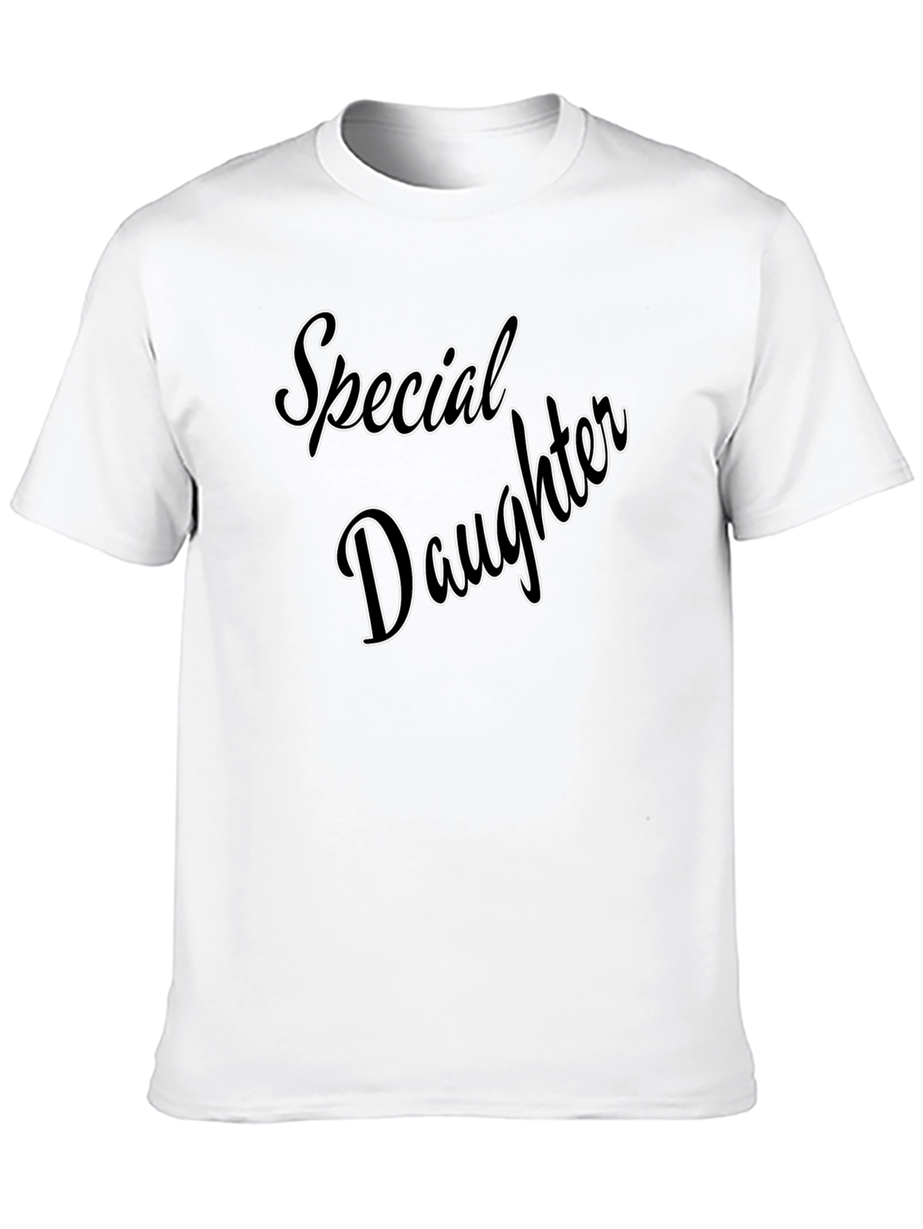 Special Daughter Graphic Tee - Black Casual T-Shirt