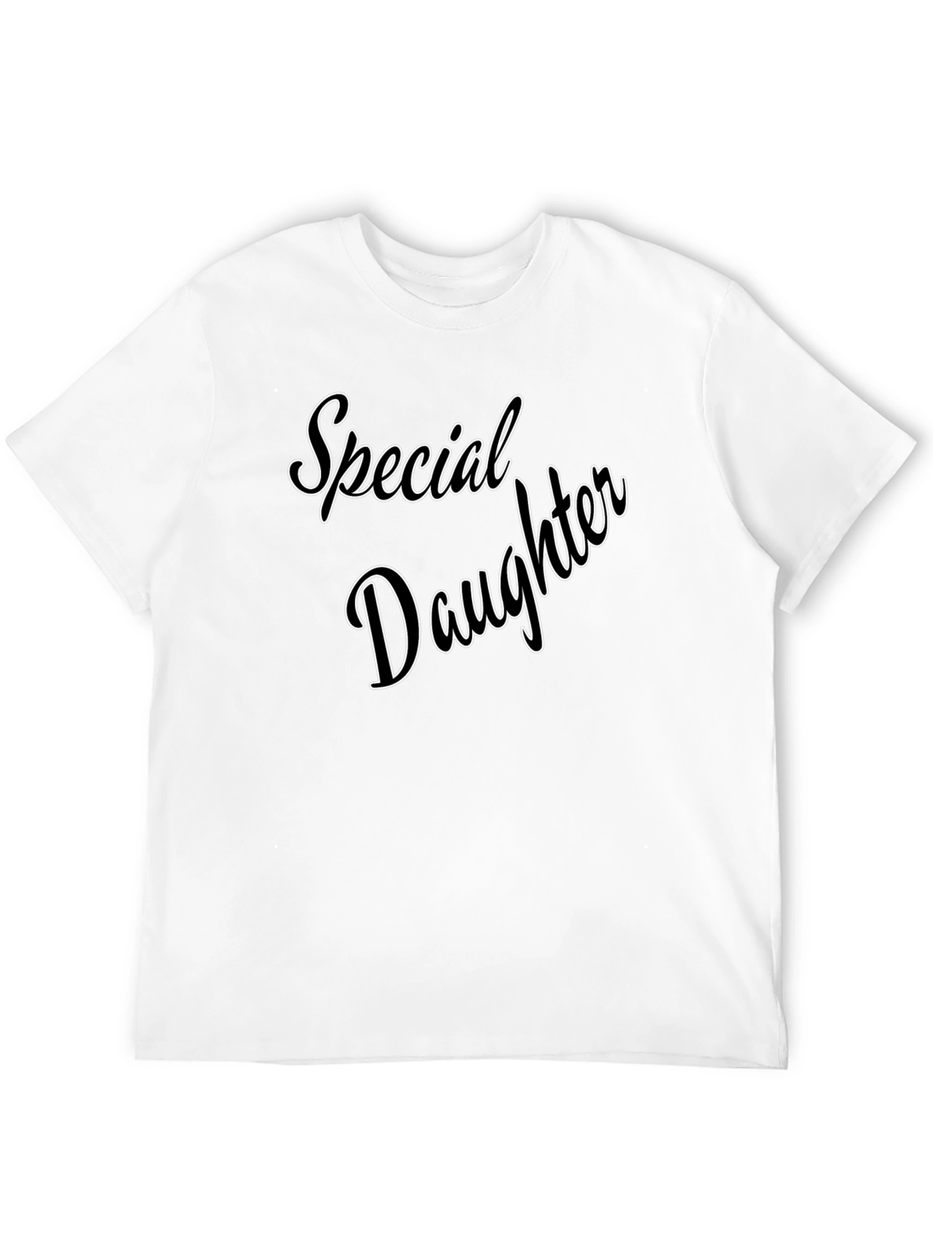 Special Daughter Graphic Tee - Black Casual T-Shirt
