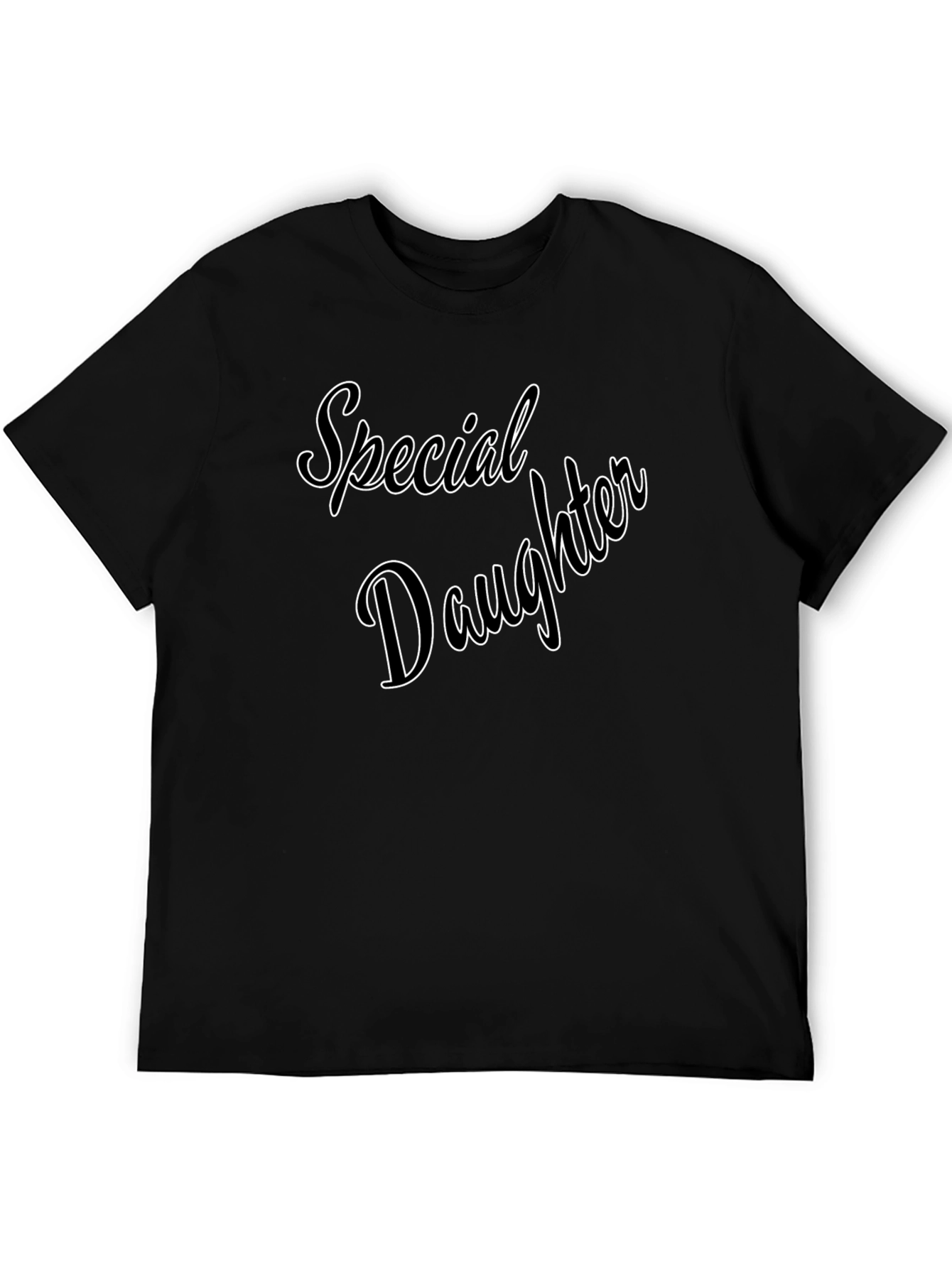 Special Daughter Graphic Tee - Black Casual T-Shirt