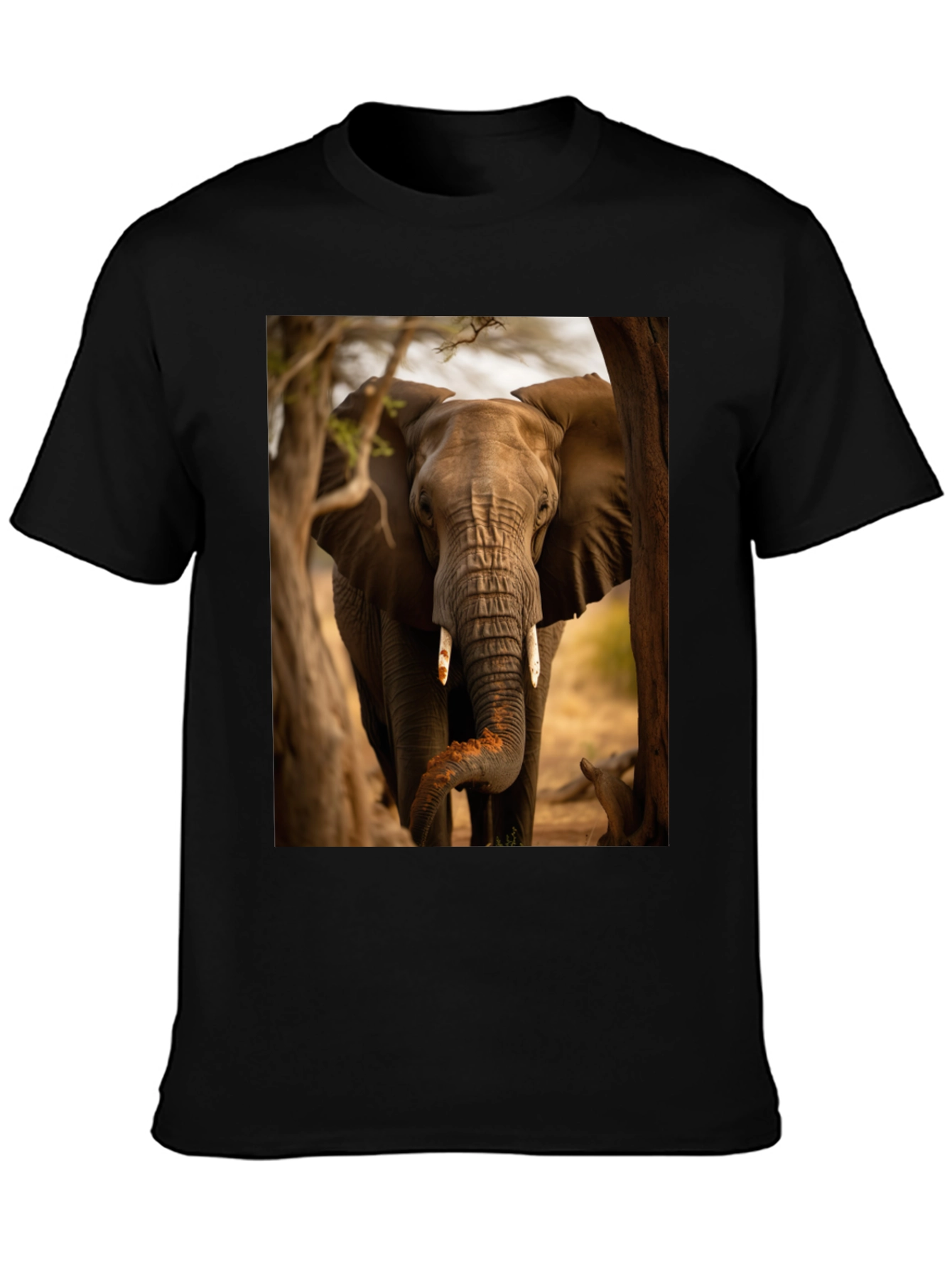 Elephant Graphic Tee - Wildlife Safari Style Shirt