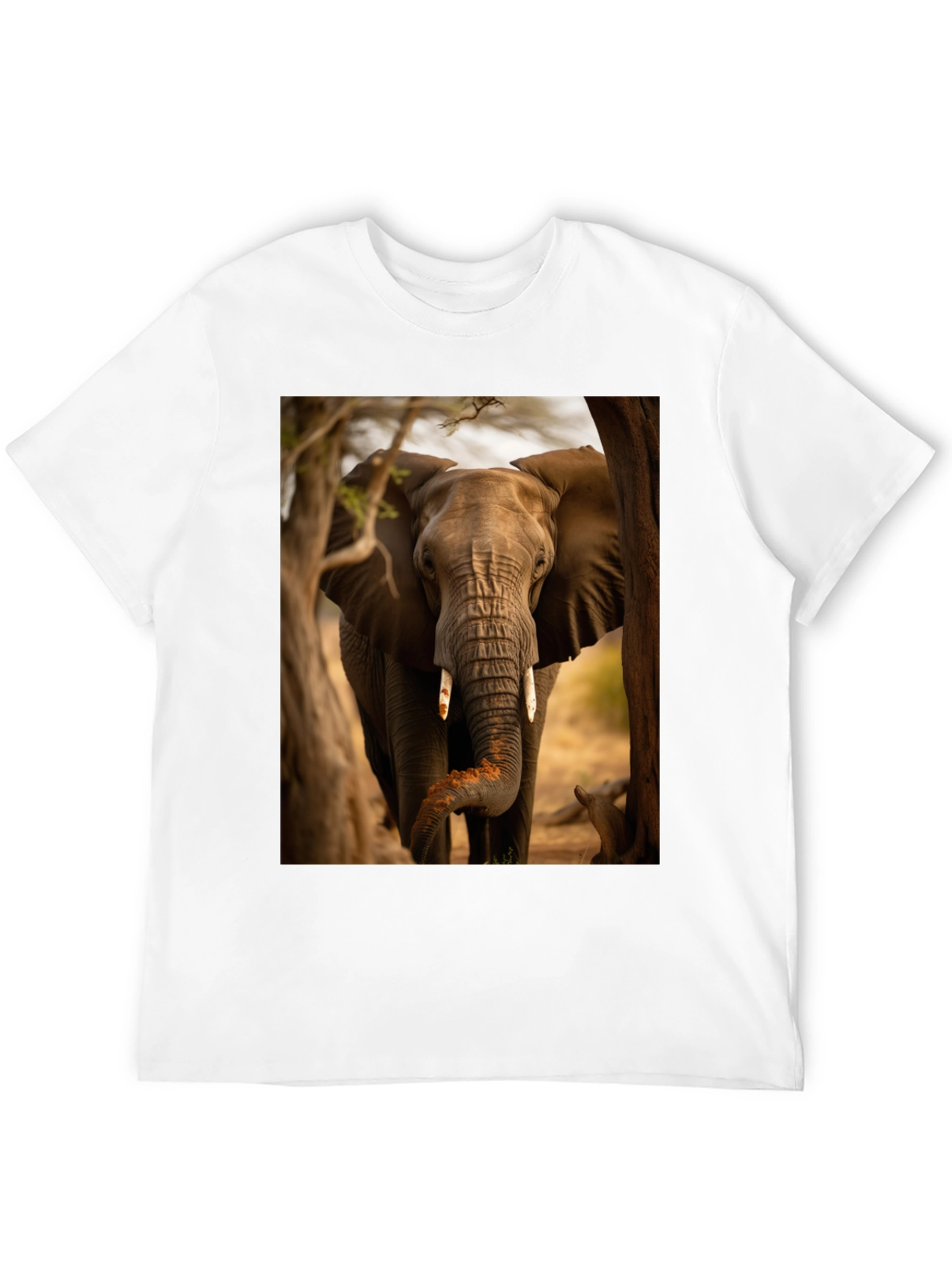 Elephant Graphic Tee - Wildlife Safari Style Shirt
