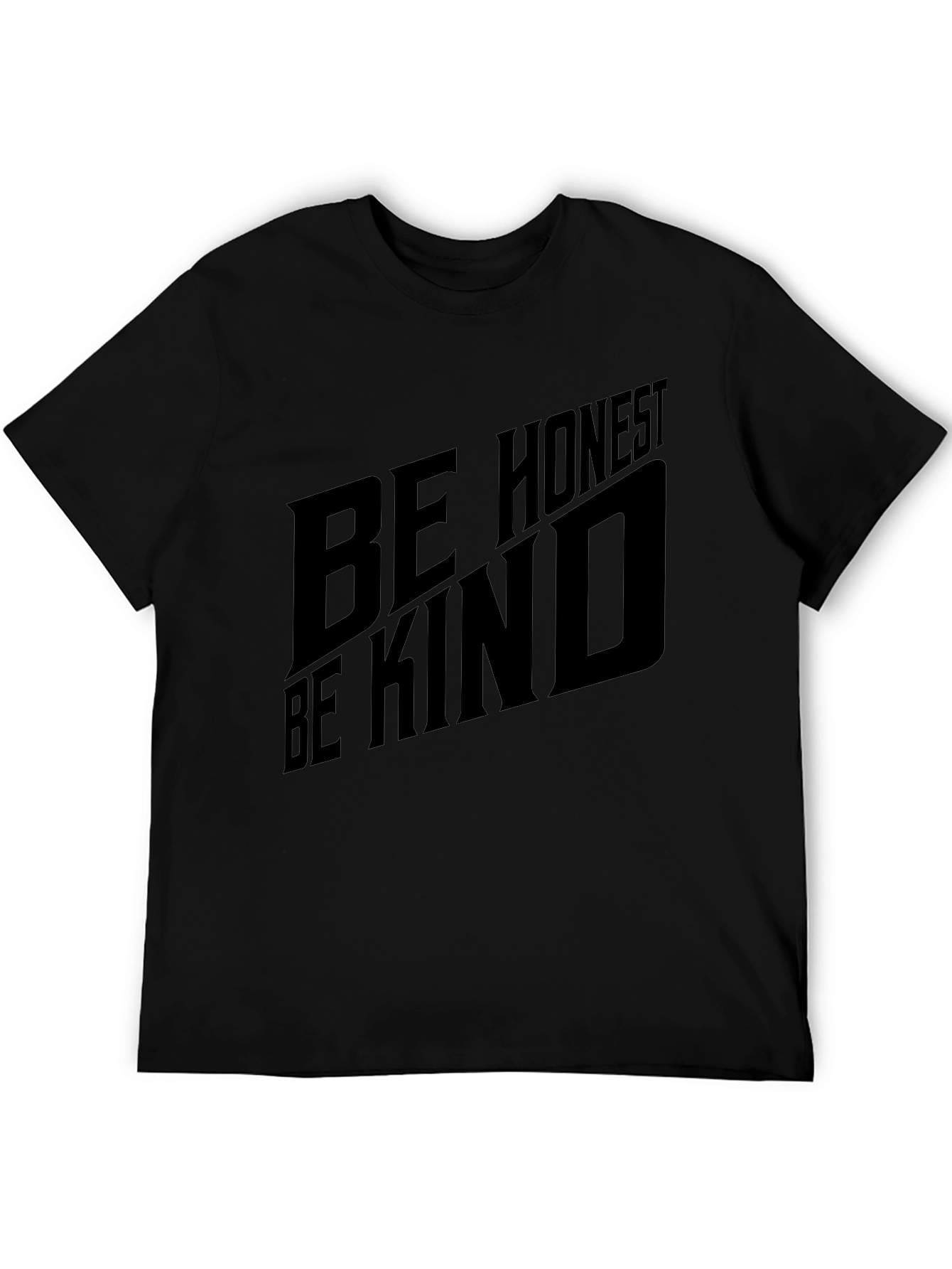 Be Honest Be Kind Black Graphic Tee