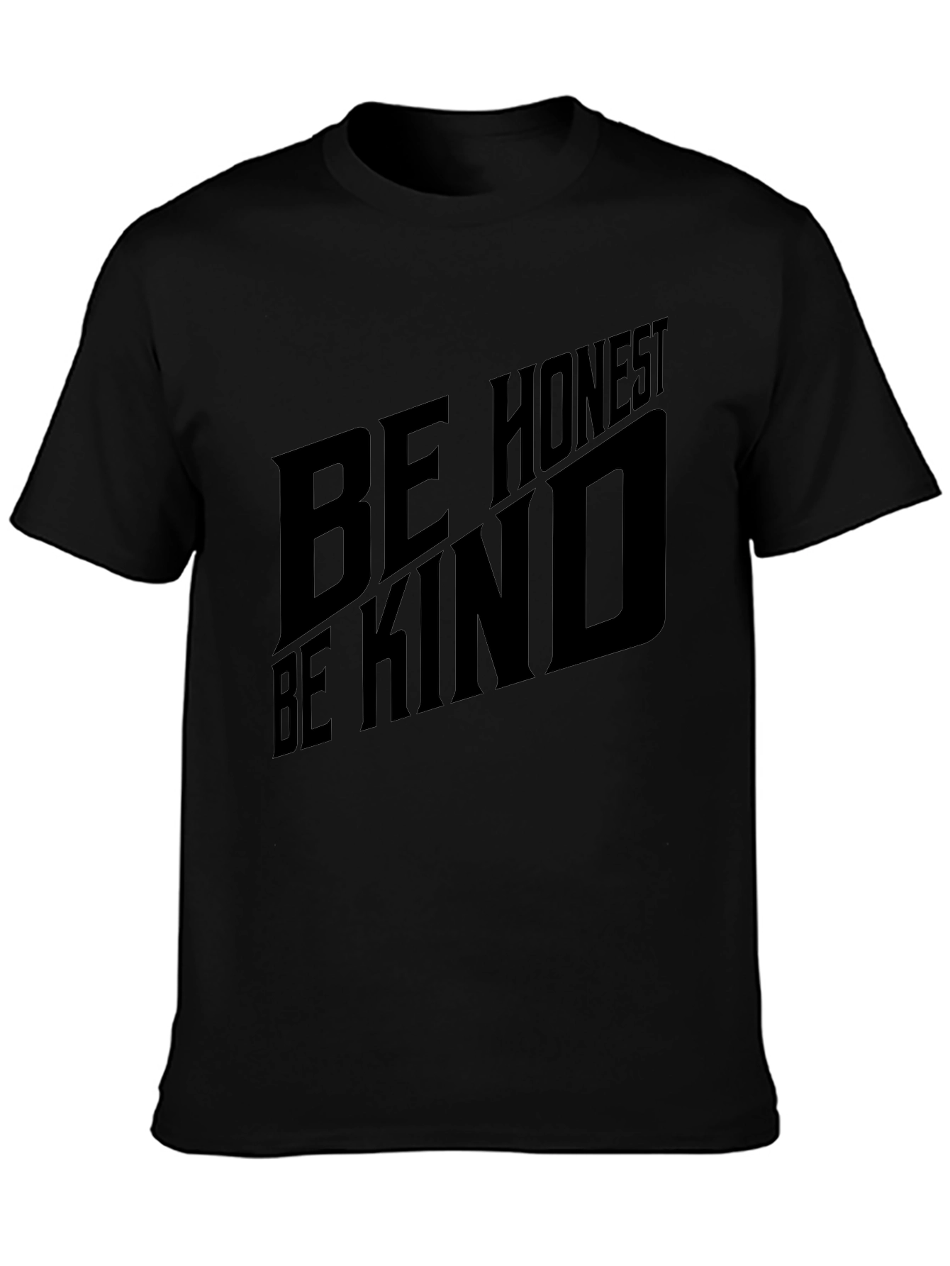 Be Honest Be Kind Black Graphic Tee