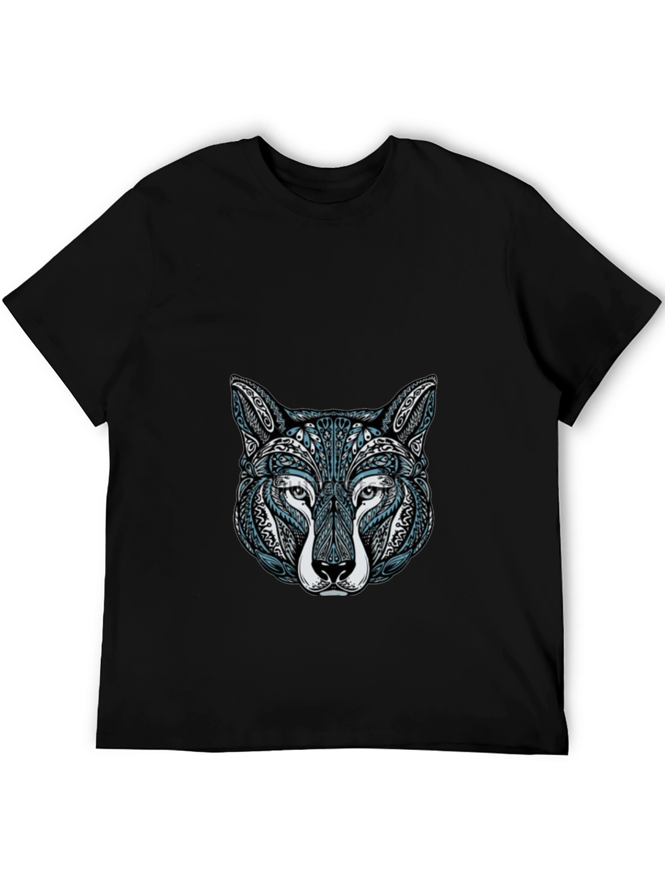 Wolf Head Graphic Tee - Stylish Mens T-Shirt