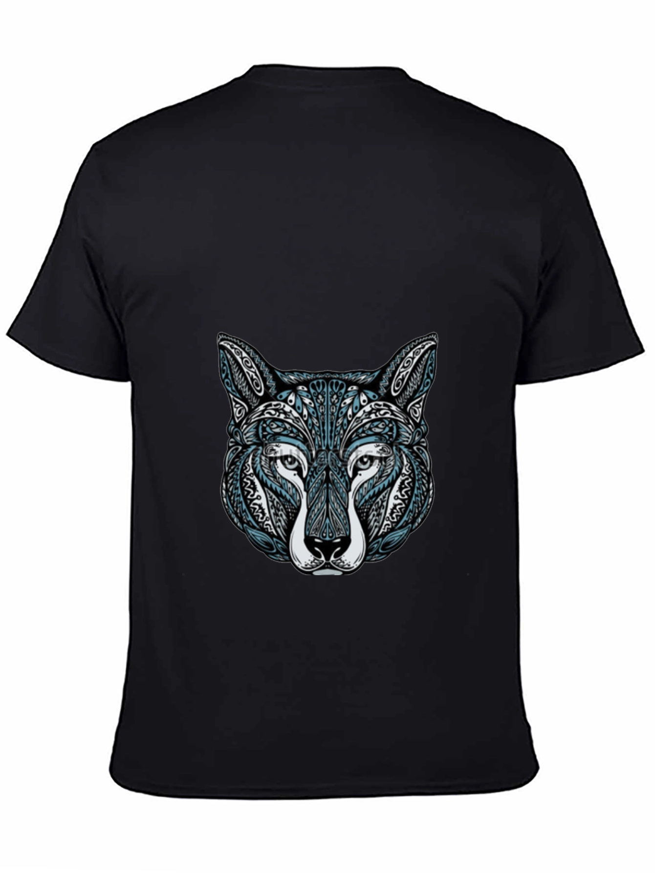 Wolf Head Graphic Tee - Stylish Mens T-Shirt