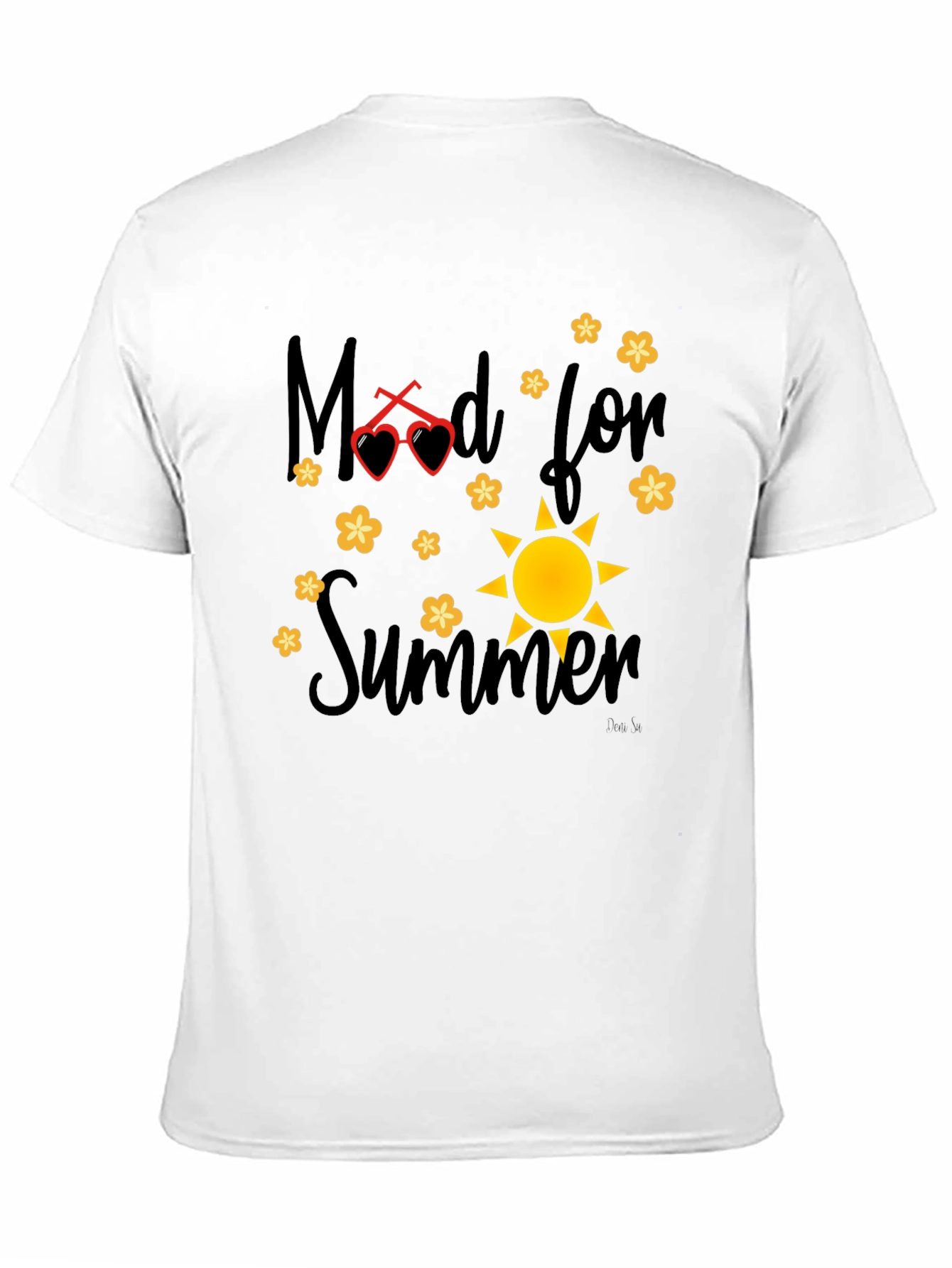 Mood for Summer Graphic Black T-Shirt
