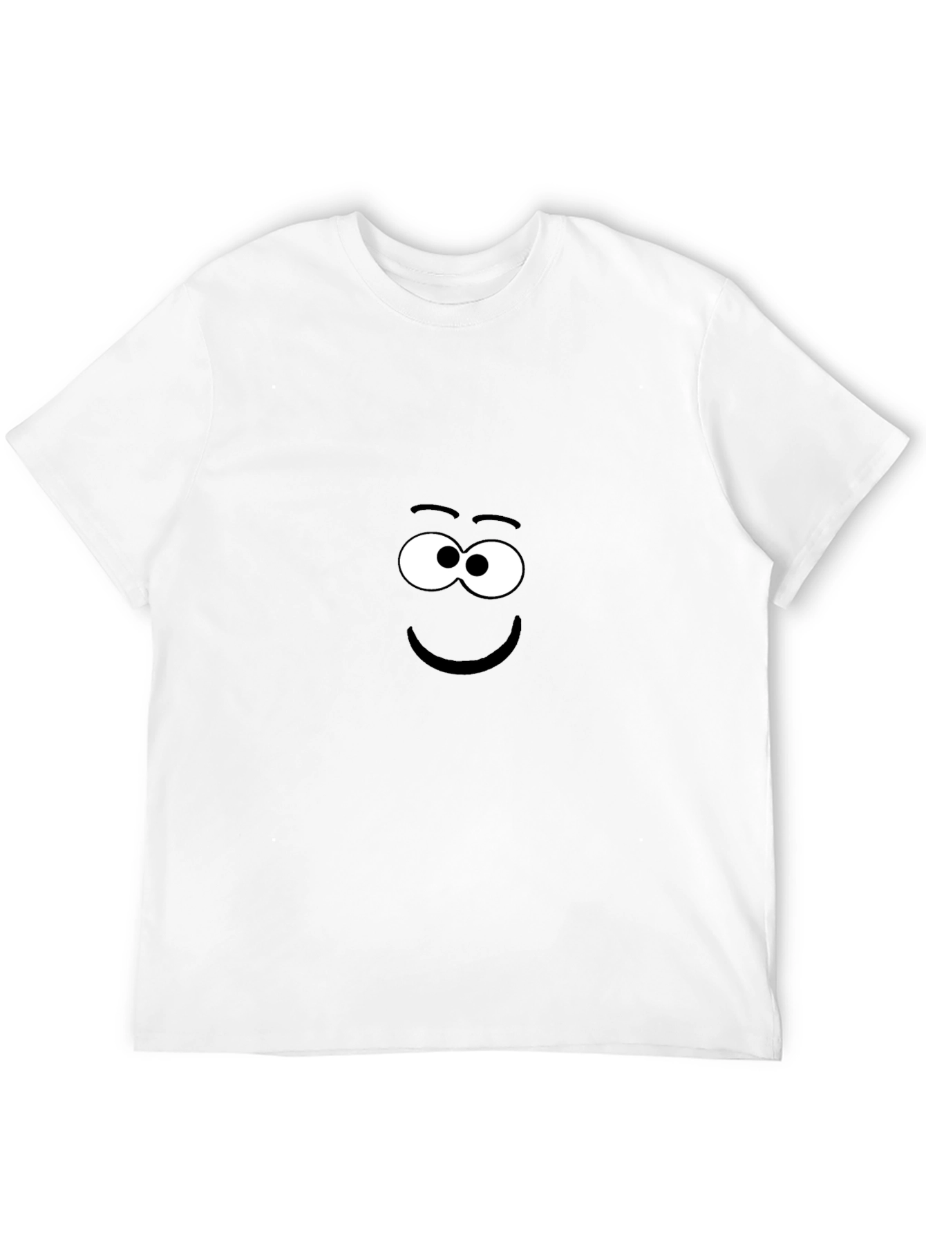 Funny Face Black T-Shirt - Whimsical Graphic Tee