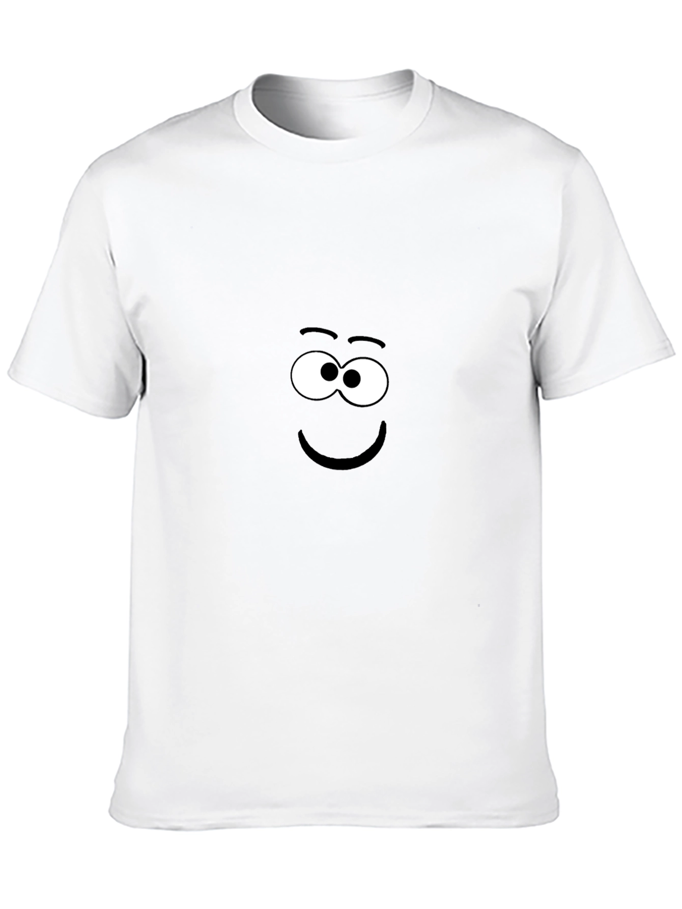 Funny Face Black T-Shirt - Whimsical Graphic Tee