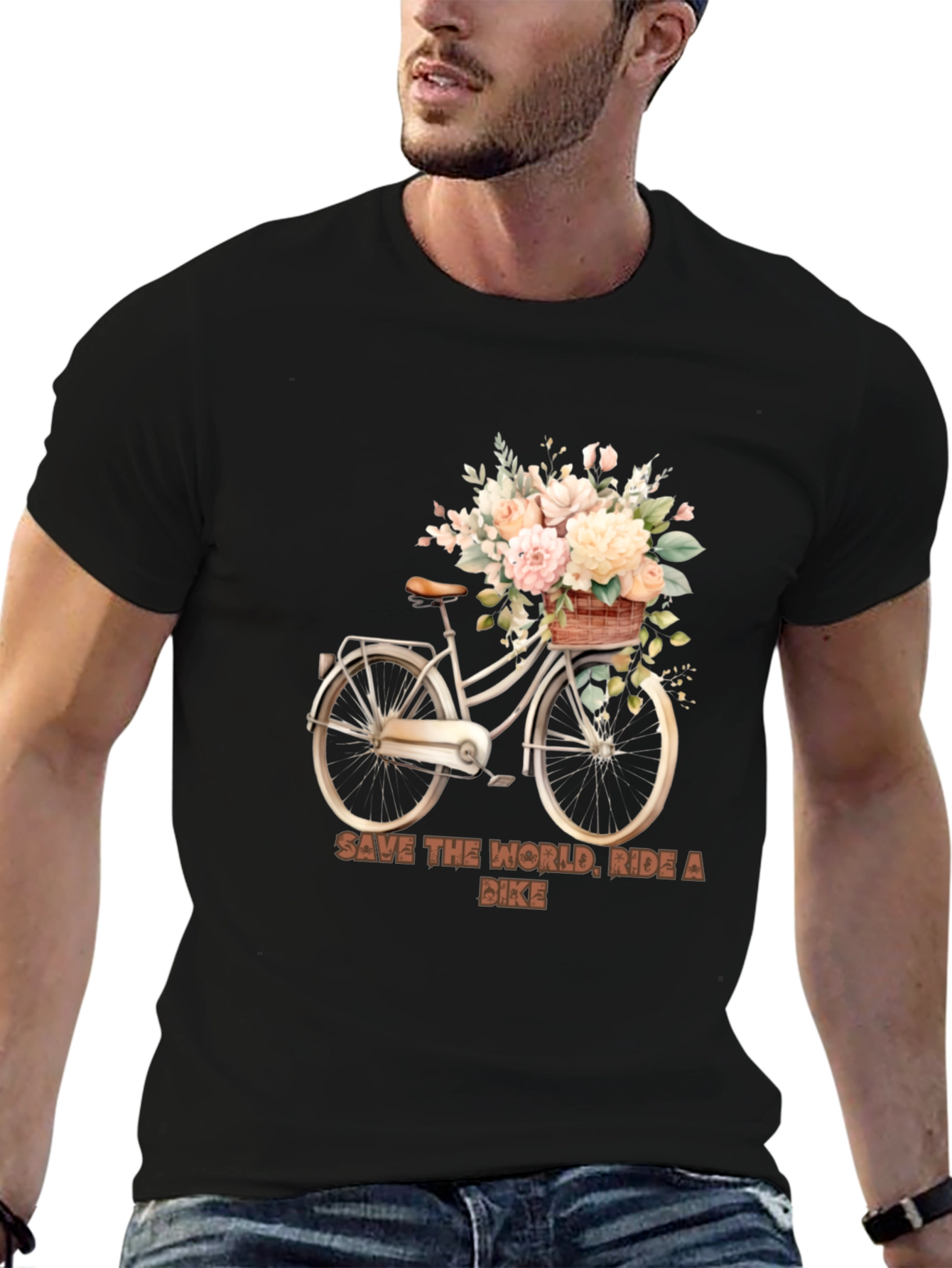 Ride a Bike Save the World T-Shirt
