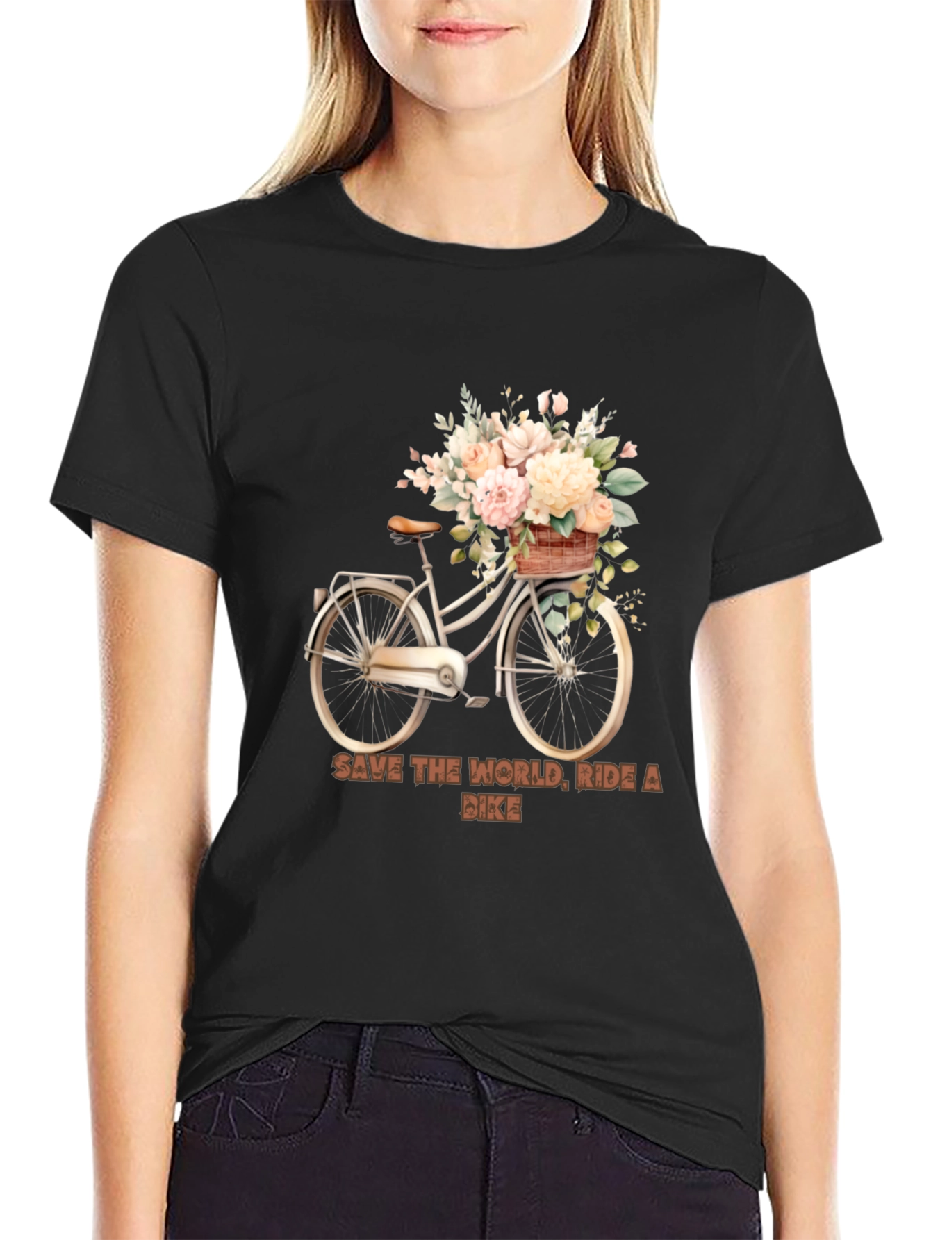 Ride a Bike Save the World T-Shirt