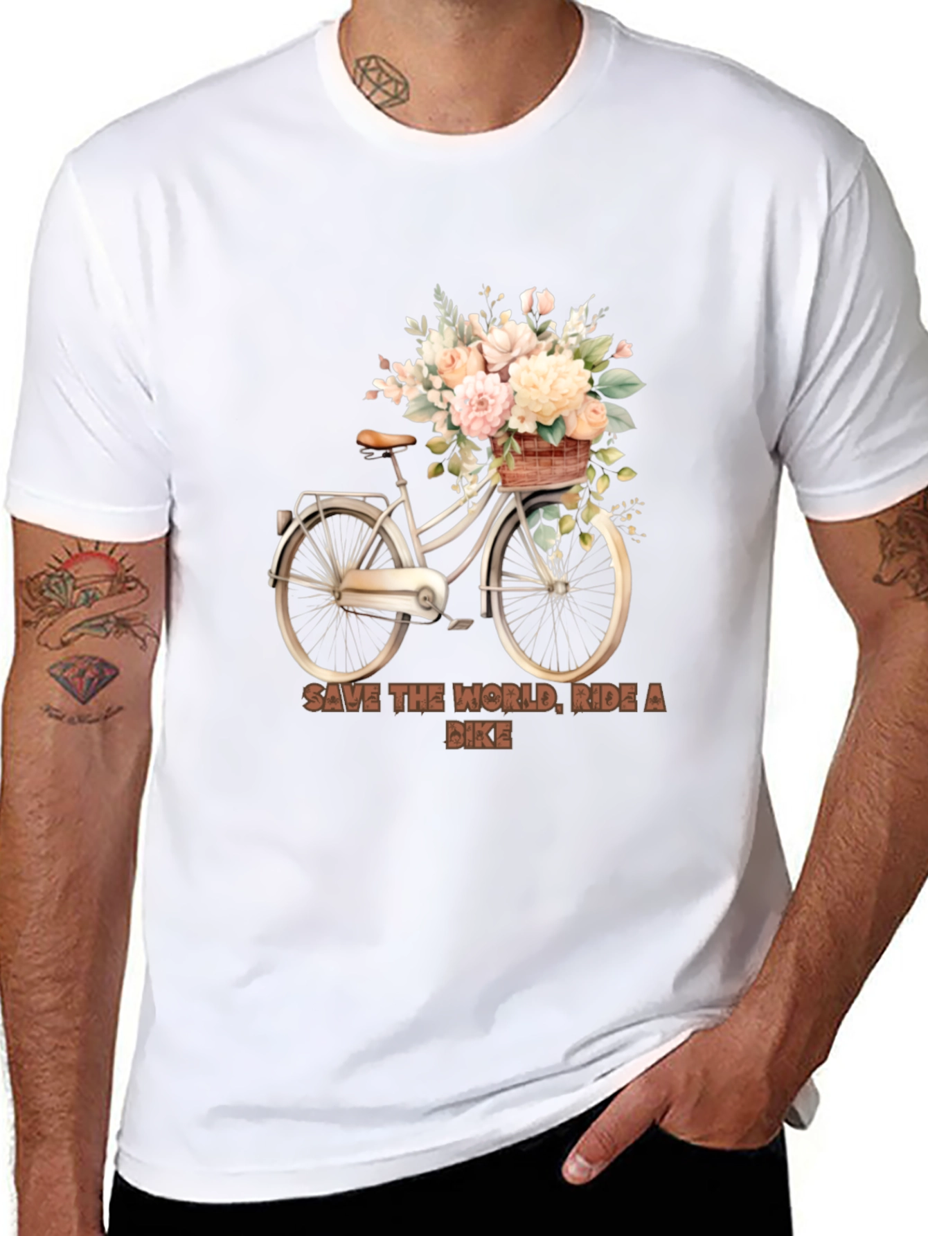 Ride a Bike Save the World T-Shirt