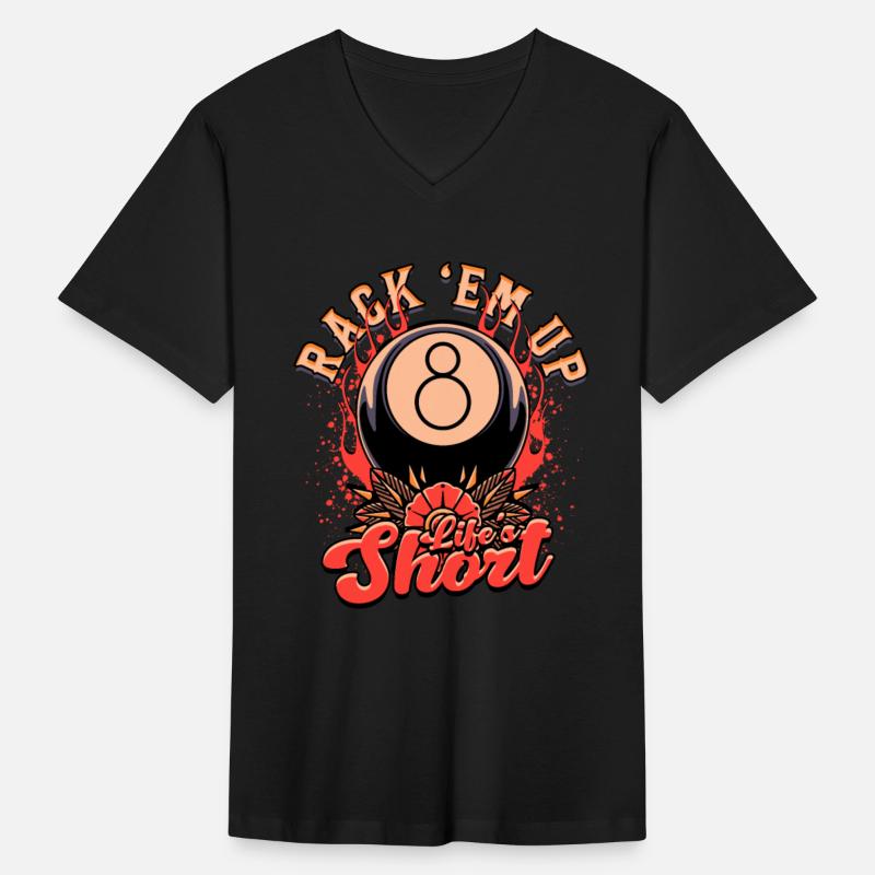 8-Ball Billiards Rack 'em Up Life's Short