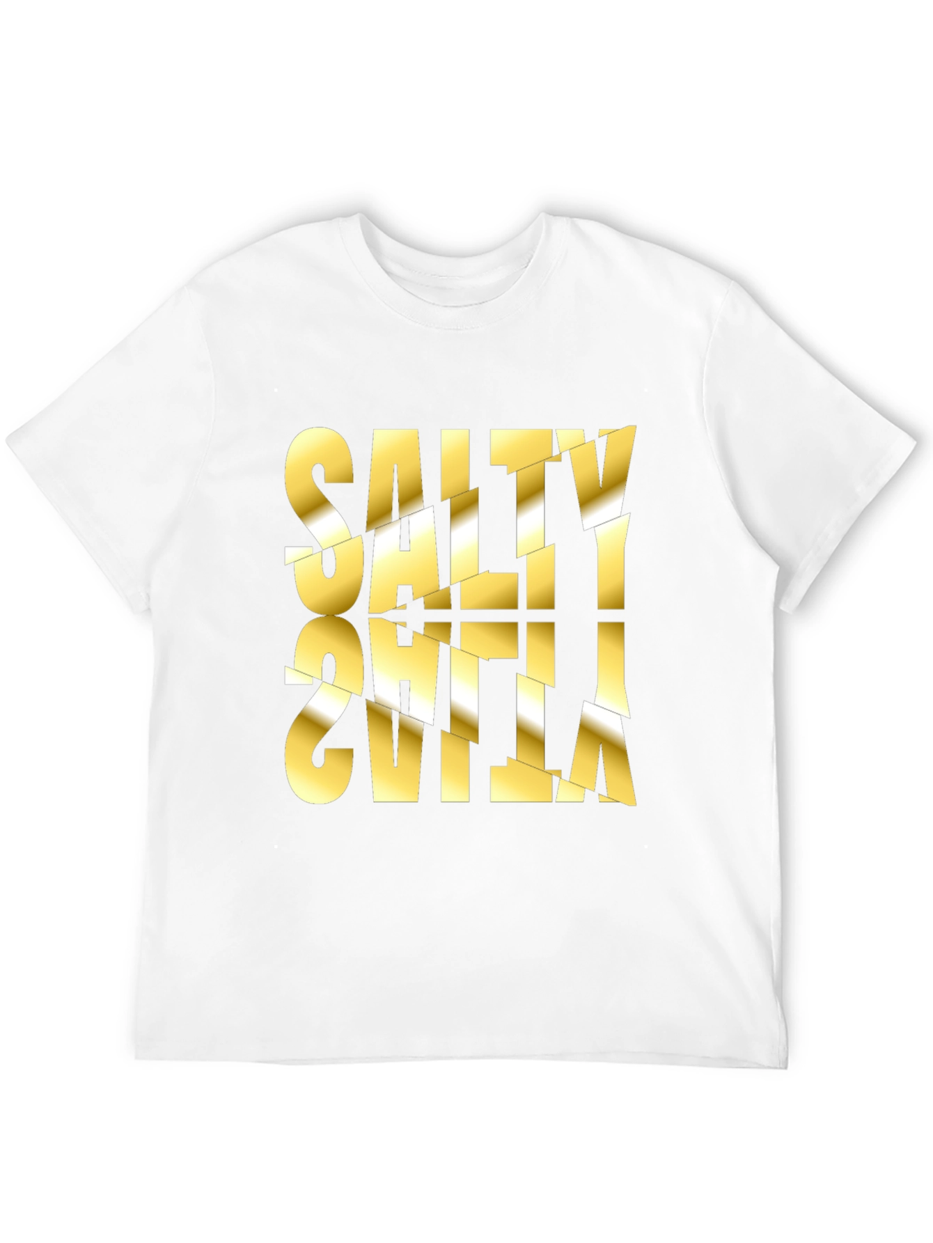 Salty Sevilla Graphic Tee - Unique Distorted Design