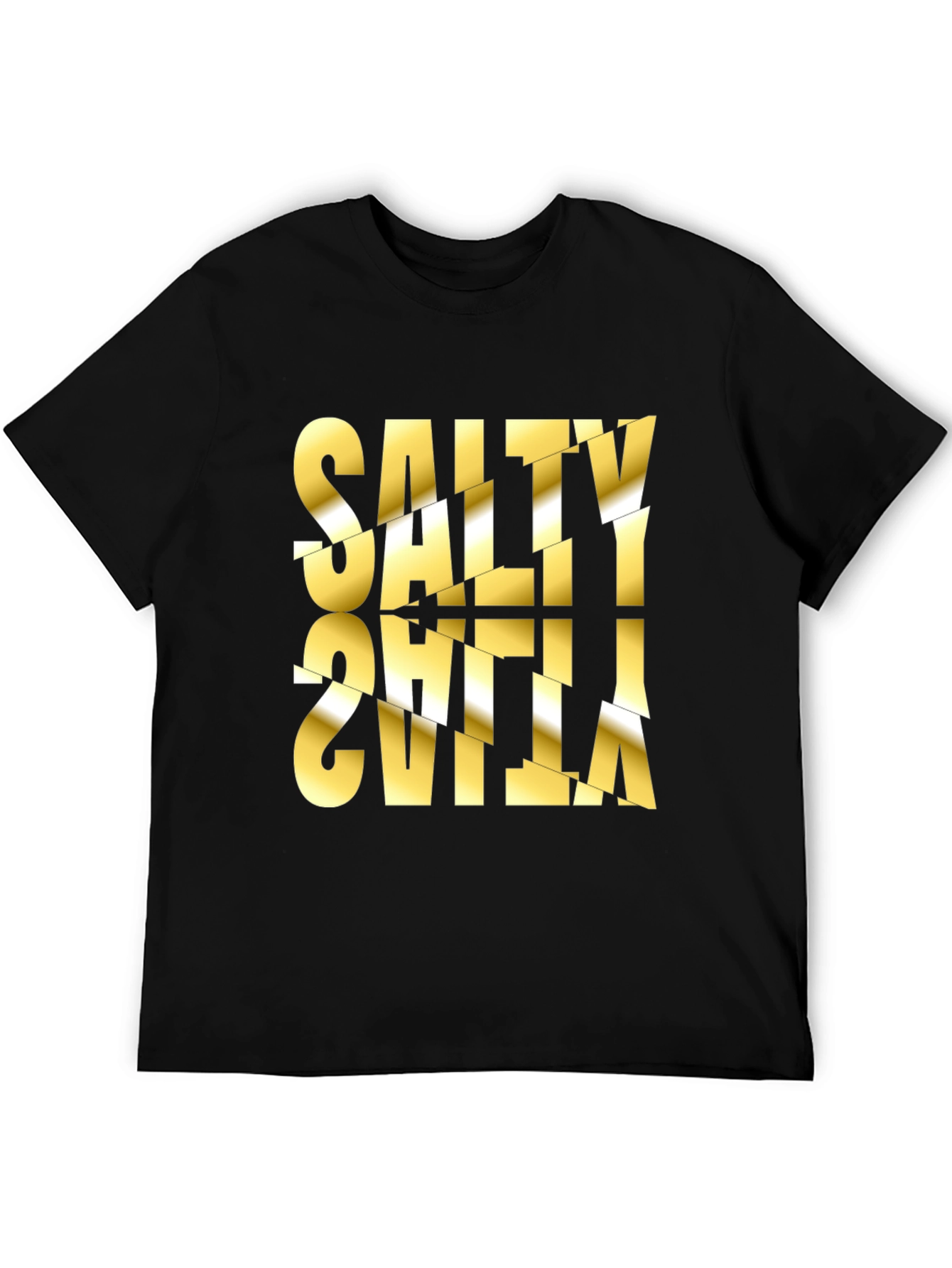 Salty Sevilla Graphic Tee - Unique Distorted Design