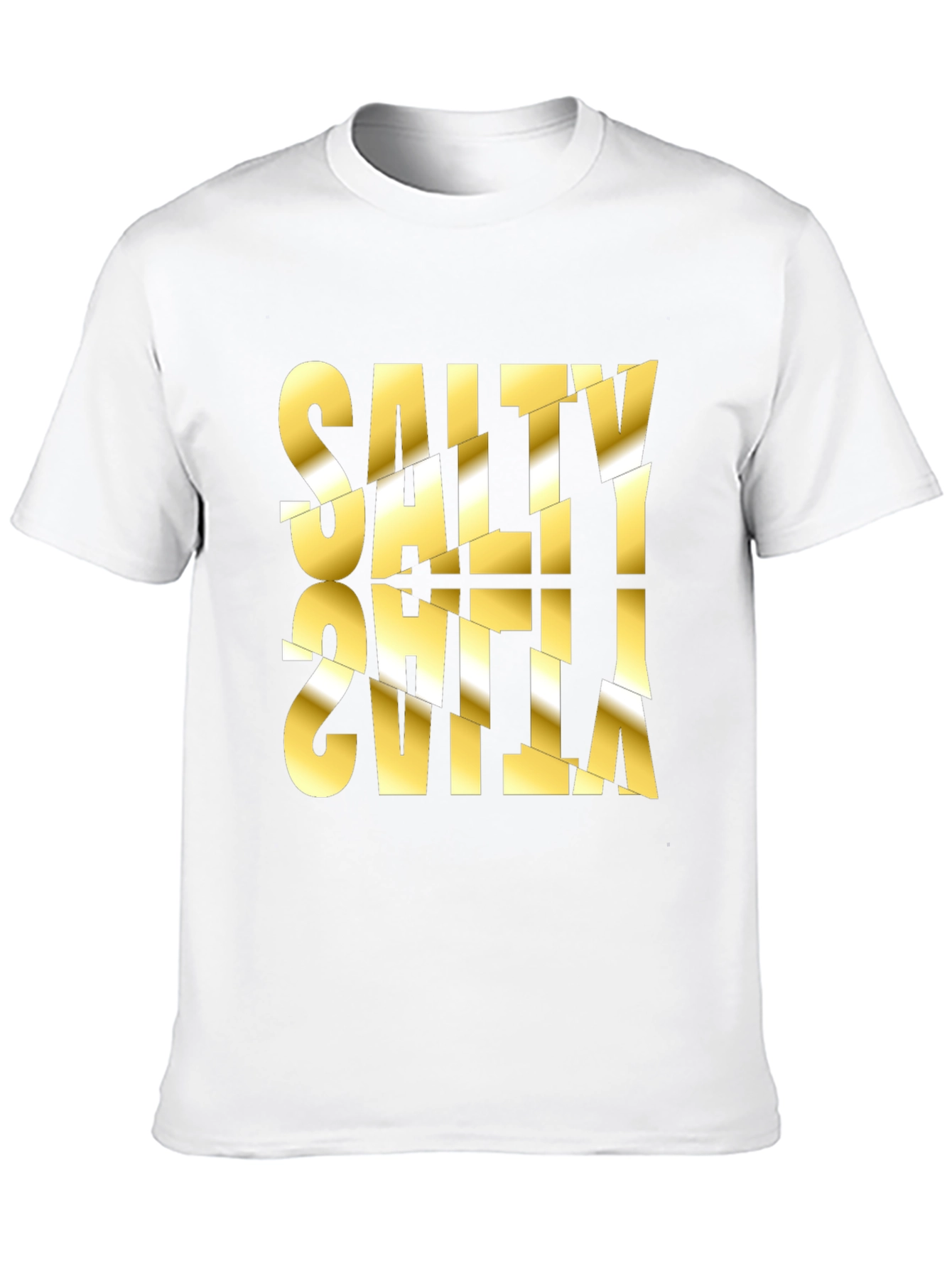 Salty Sevilla Graphic Tee - Unique Distorted Design