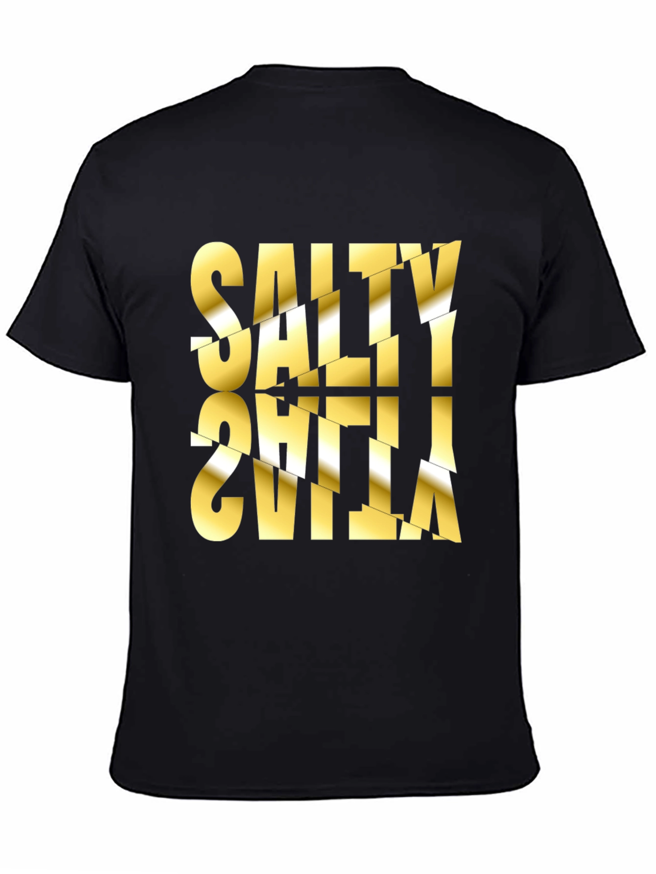 Salty Sevilla Graphic Tee - Unique Distorted Design