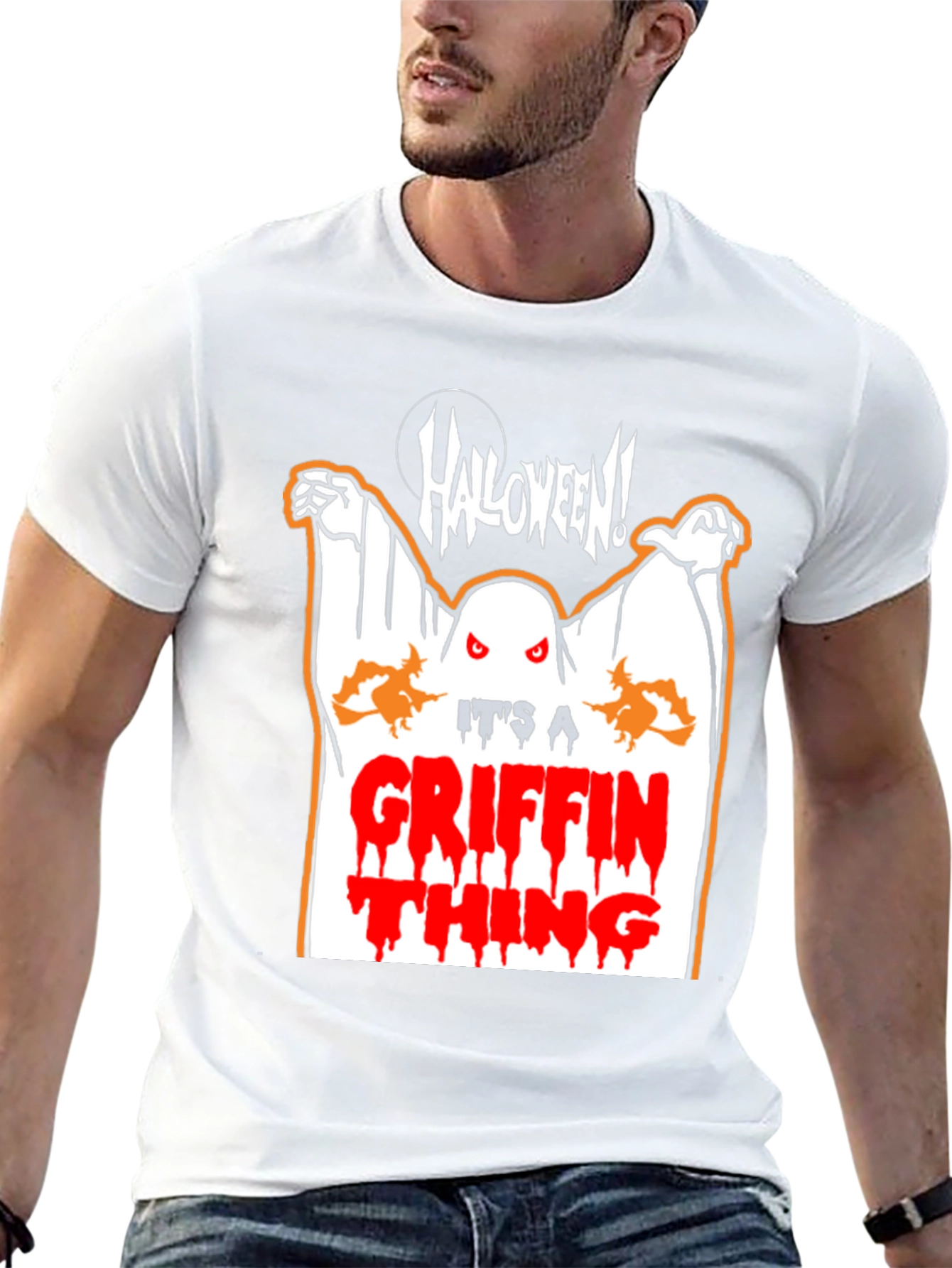 Halloween Griffin Thing Graphic T-Shirt