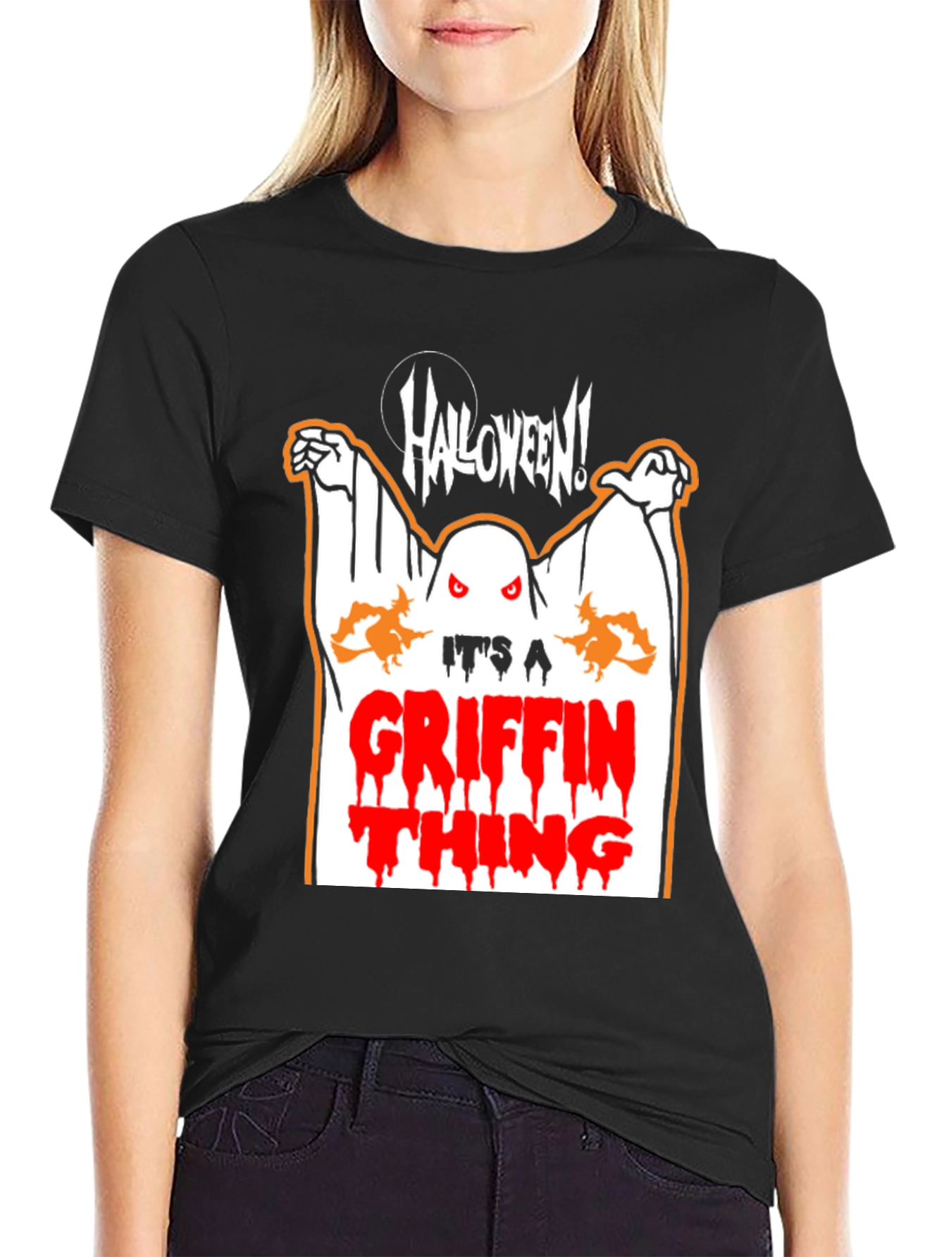 Halloween Griffin Thing Graphic T-Shirt