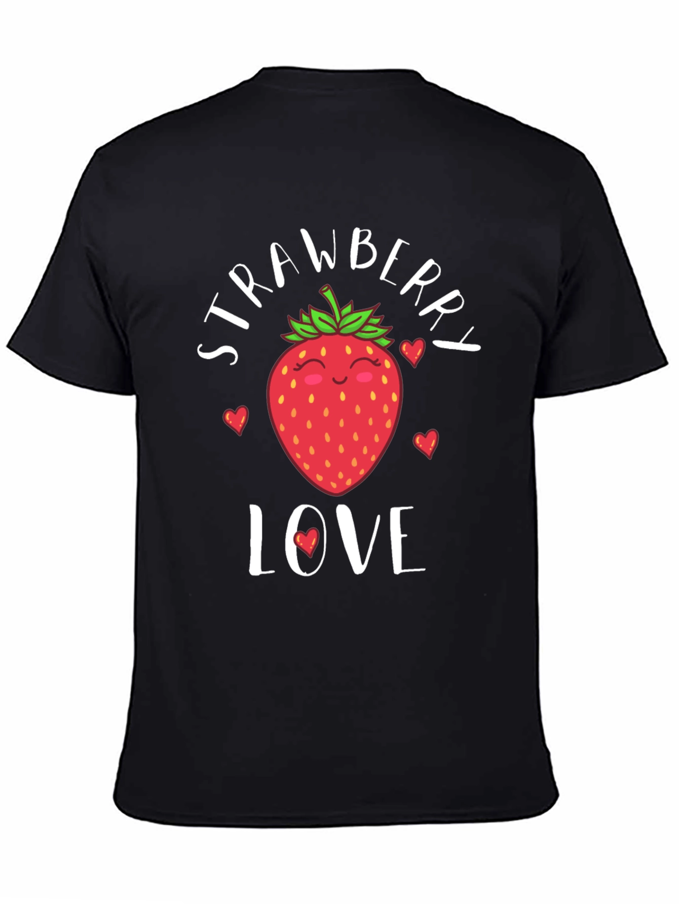Strawberry Love Graphic Tee - Cute Fruit T-Shirt