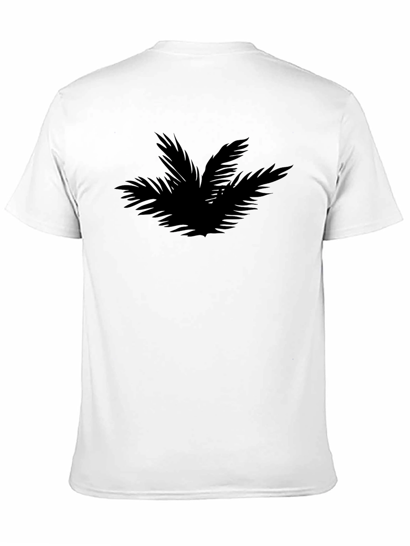 Stylish Black Palm Print T-Shirt for Men