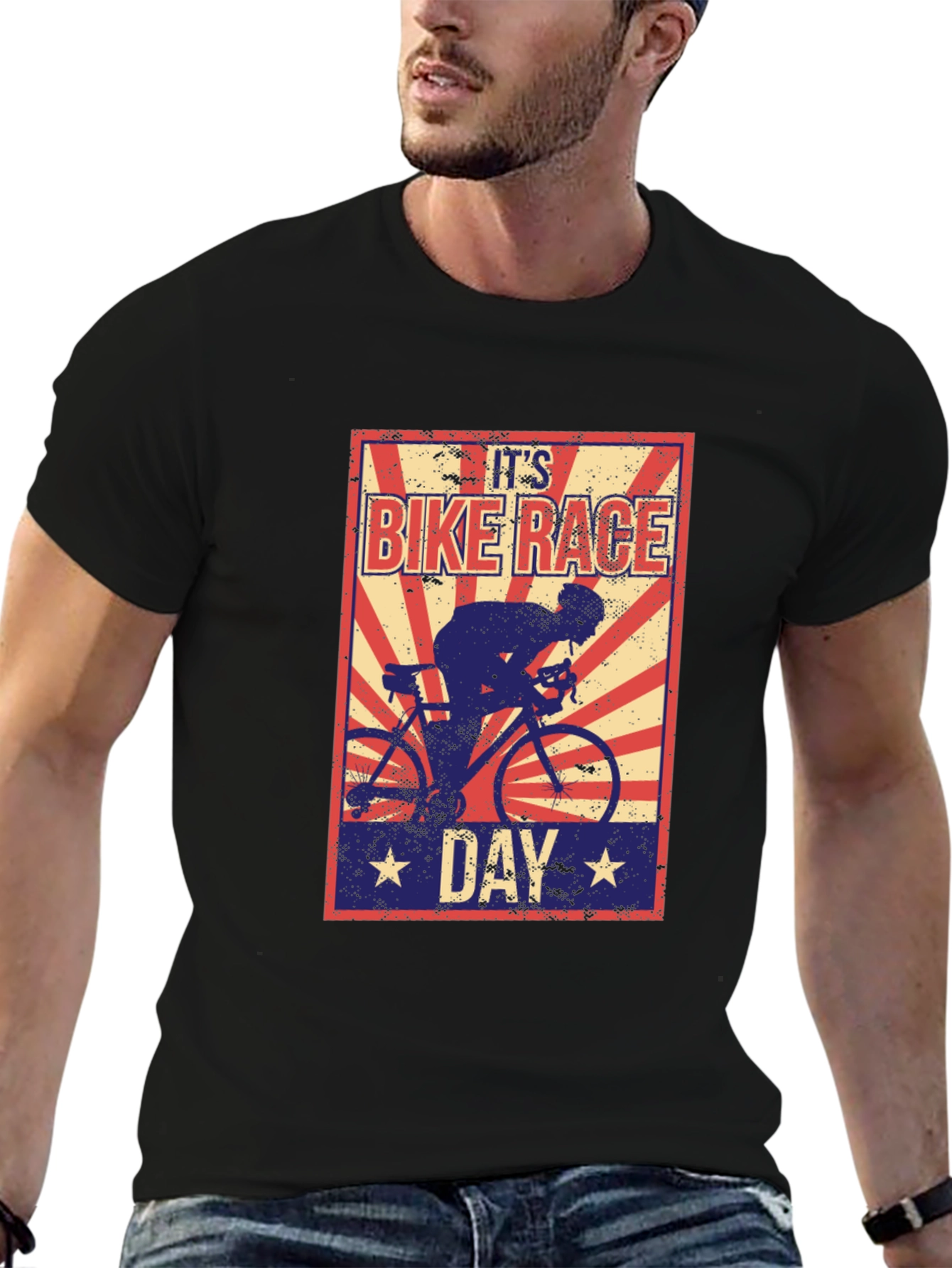 Its Bike Race Day T-Shirt - Black