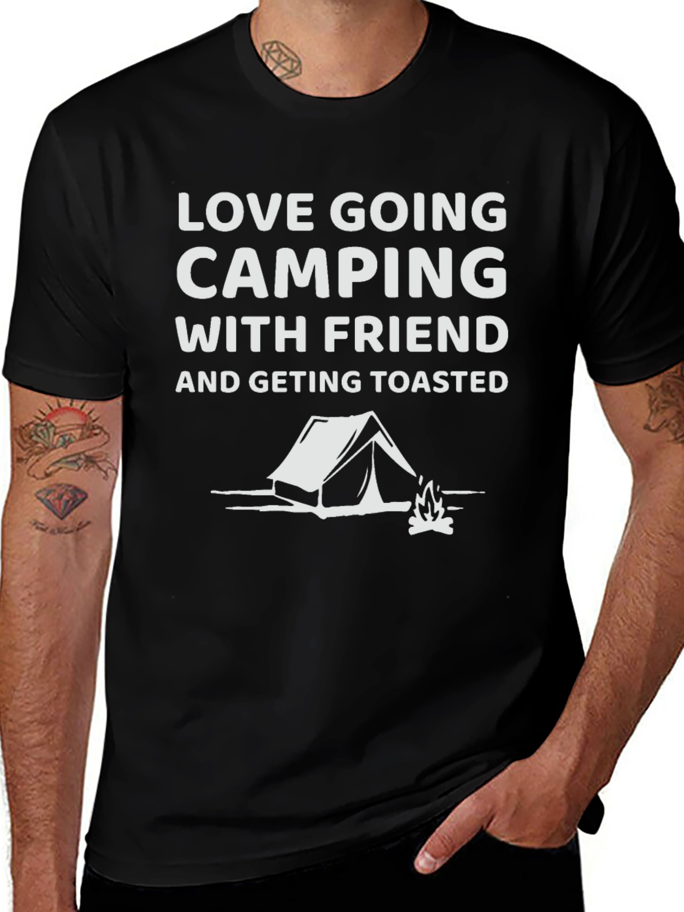 Camping Friends T-Shirt - Getting Toasted