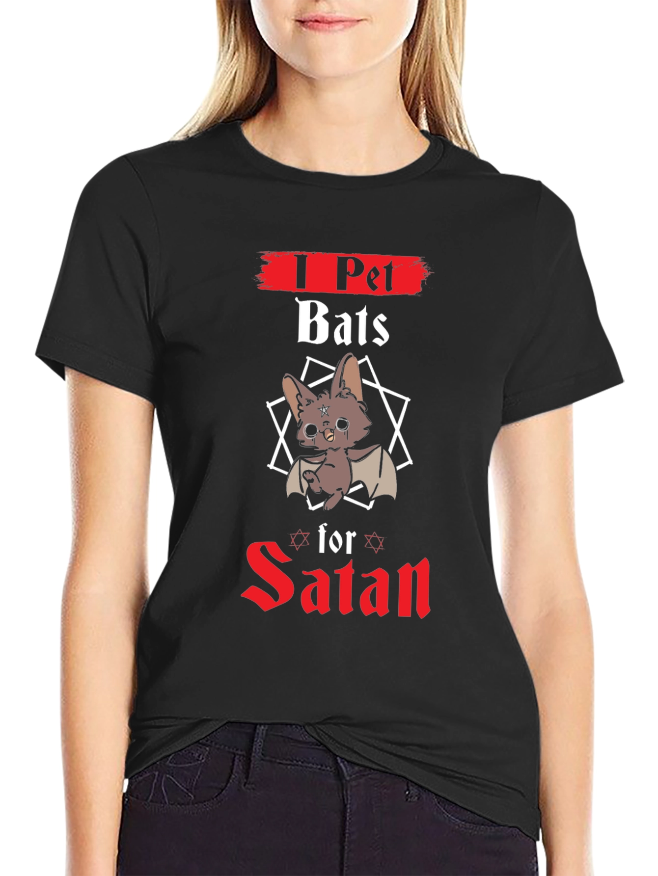 I Pet Bats for Satan Graphic Tee