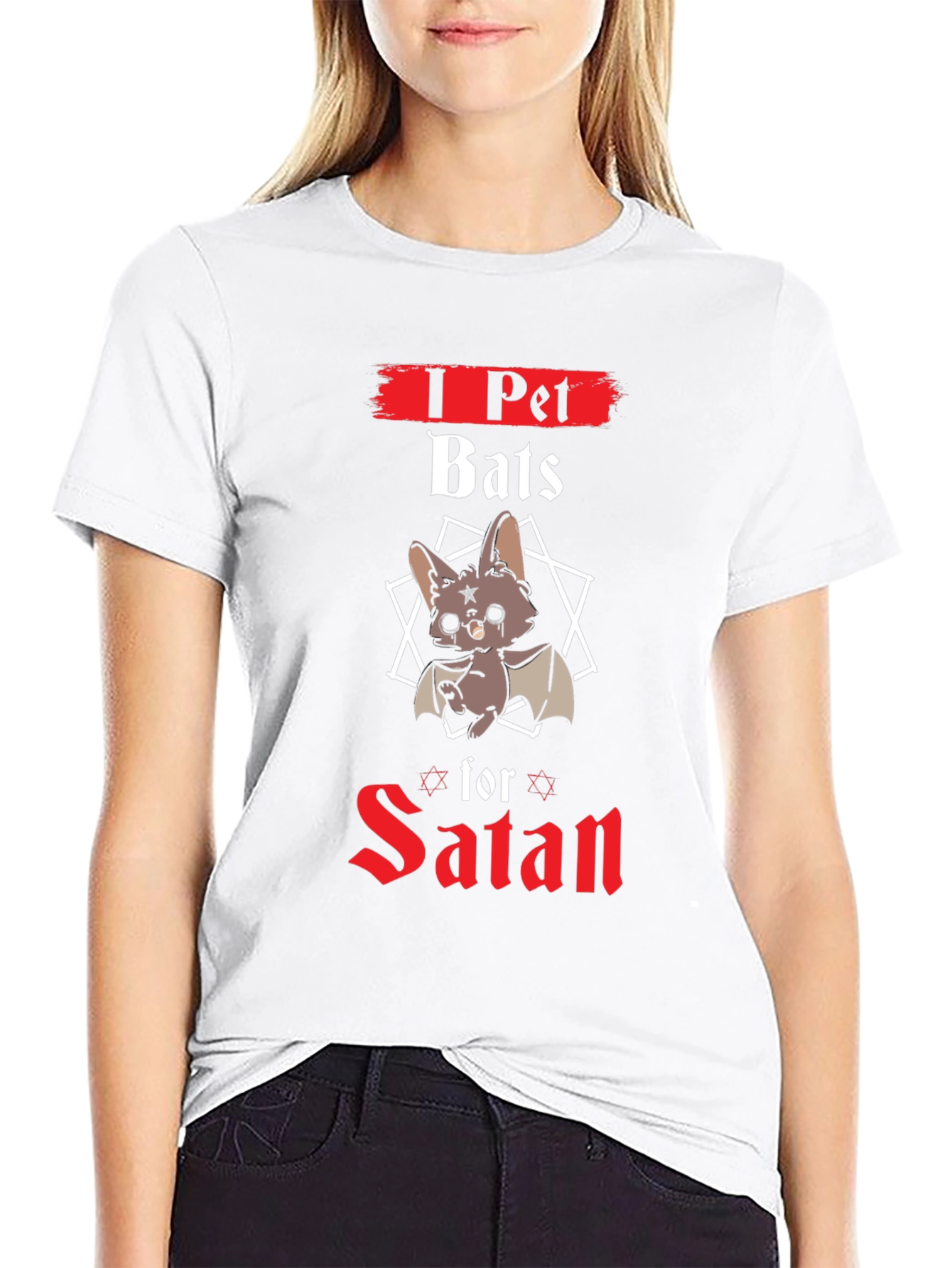 I Pet Bats for Satan Graphic Tee