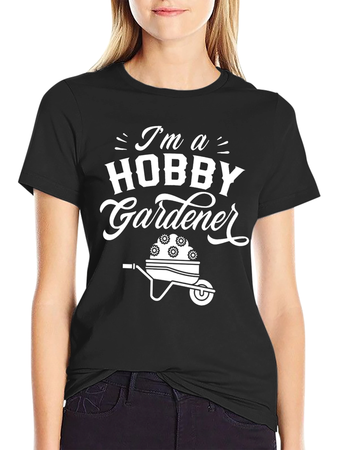 Hobby Gardener Graphic Tee - Black Cotton T-Shirt