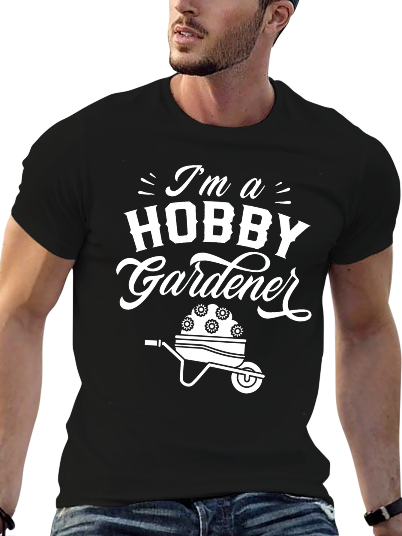 Hobby Gardener Graphic Tee - Black Cotton T-Shirt