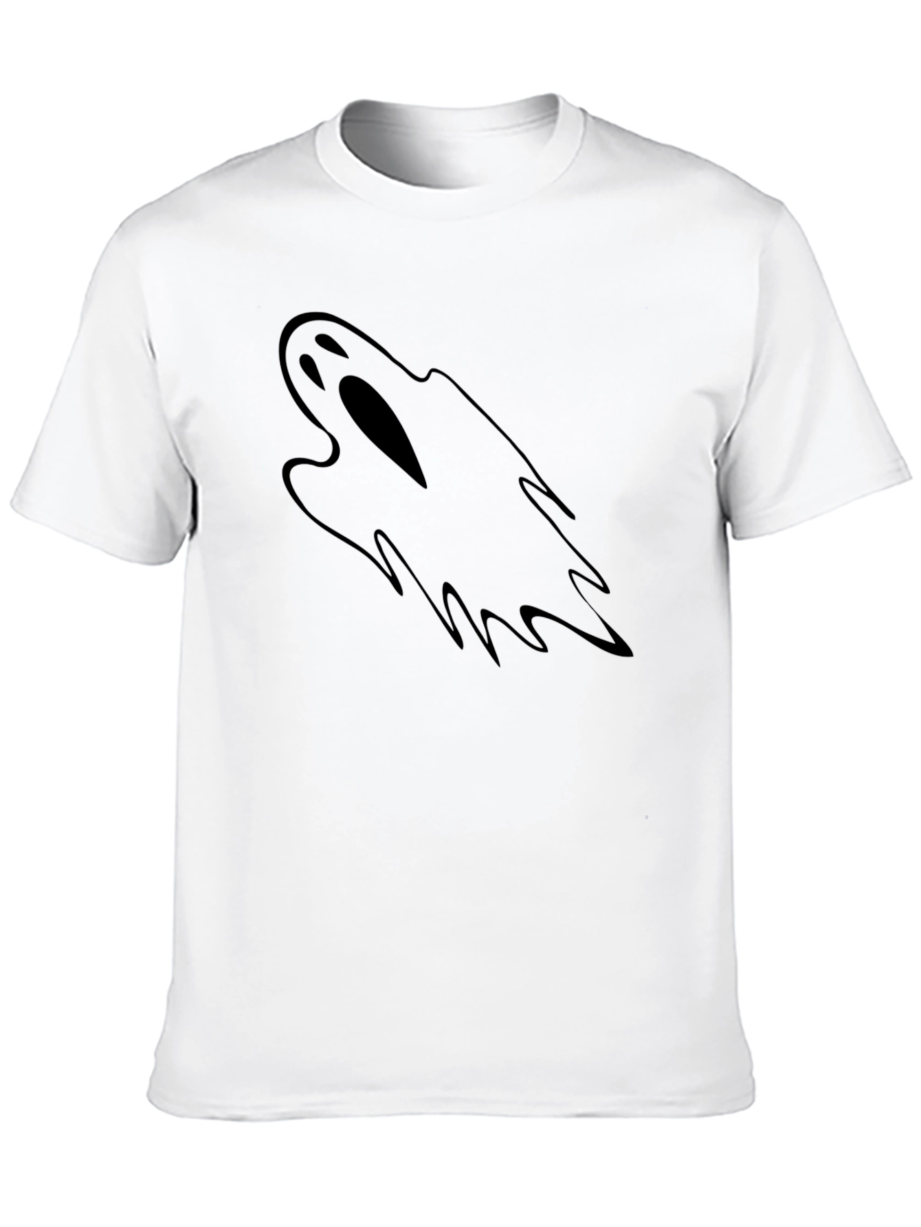 Ghost Graphic Black T-Shirt - Spooky & Stylish
