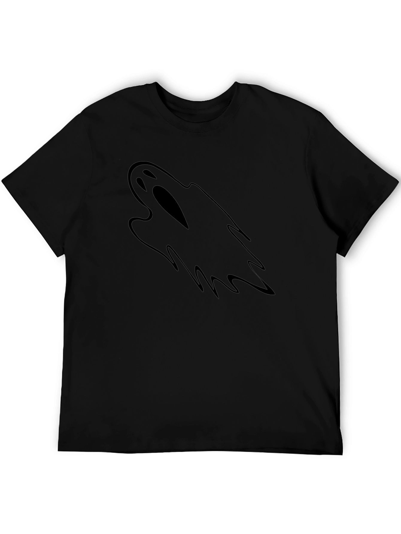 Ghost Graphic Black T-Shirt - Spooky & Stylish